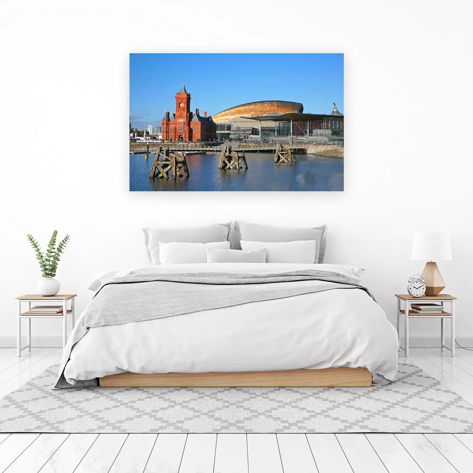 Majestic Cardiff Bay Architecture Wall Art