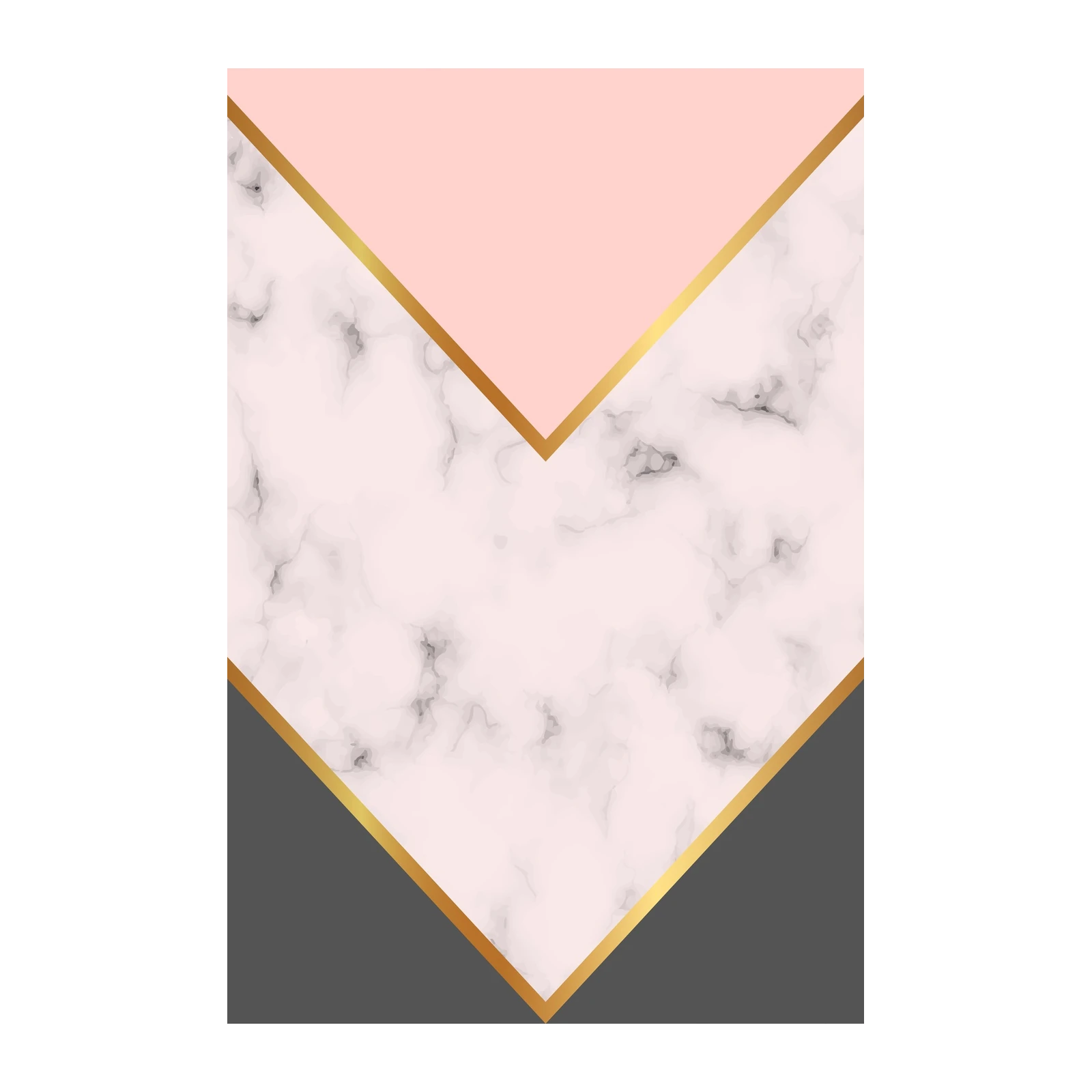 Elegant Marble & Gold Geometric Wall Art