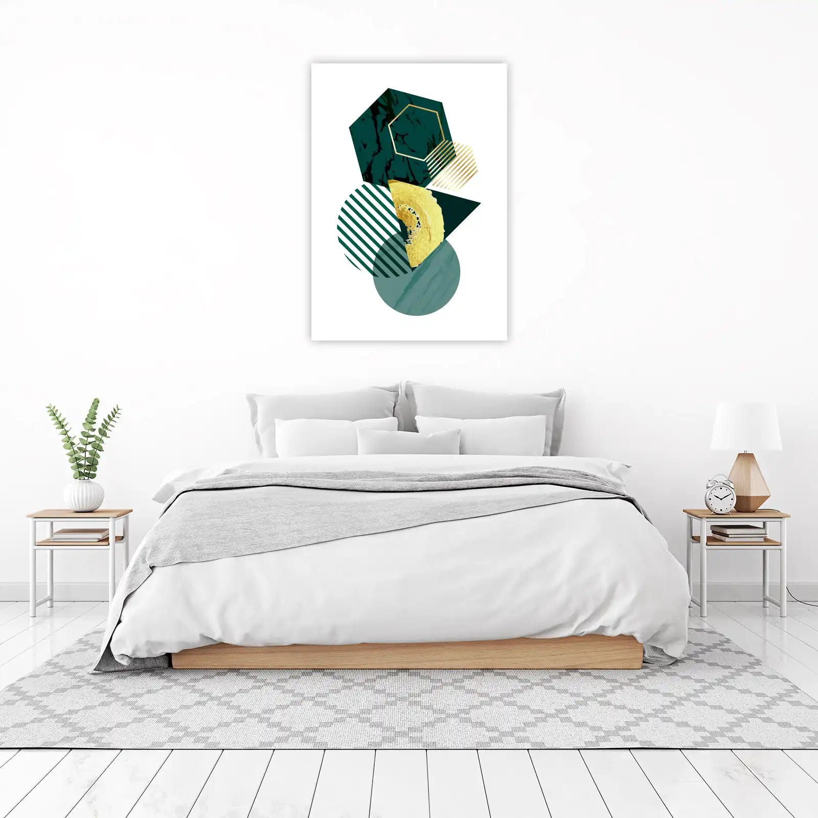 Emerald Geo Luxury Gold Wall Art