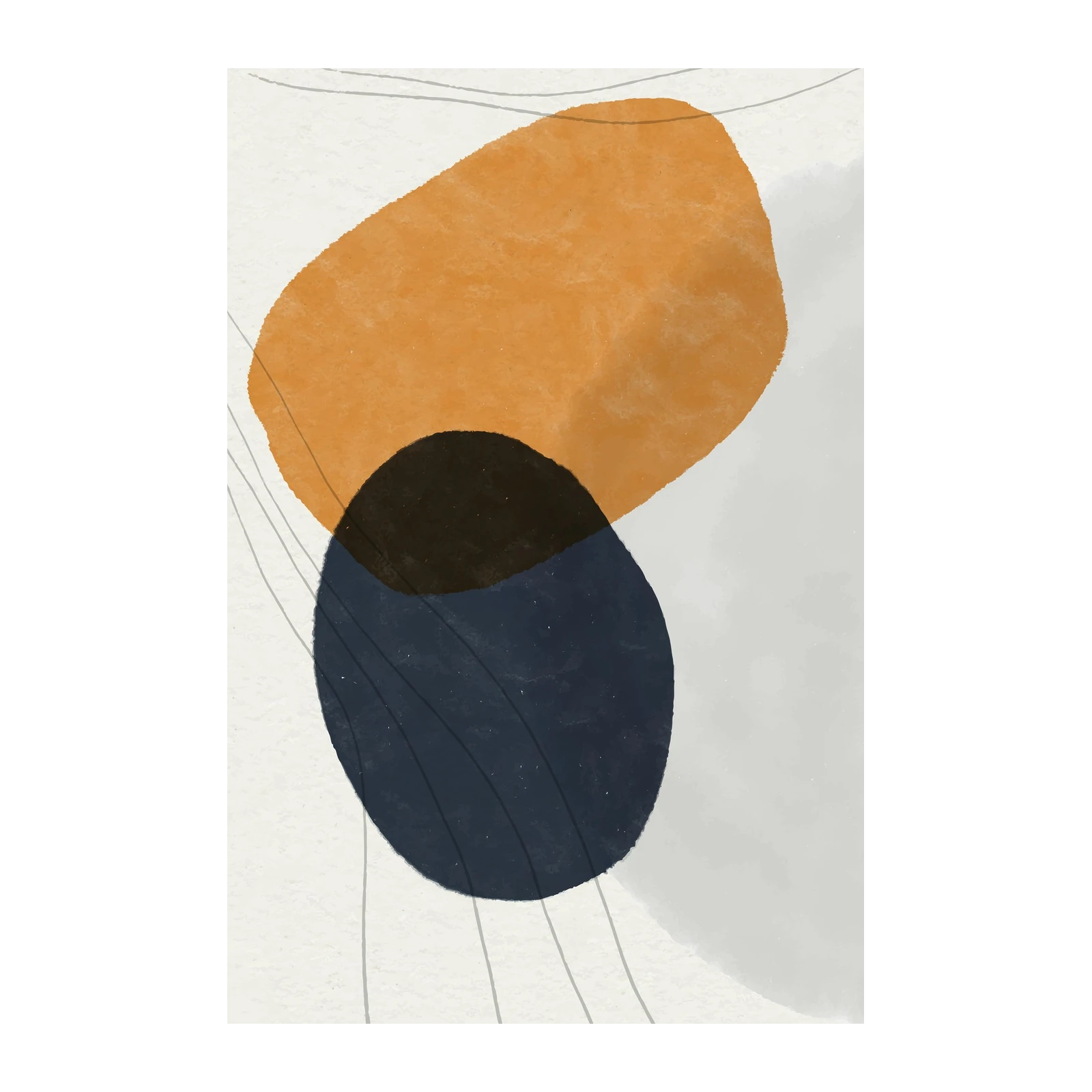 Abstract Geometric Mid-Century Modern Wall Art
