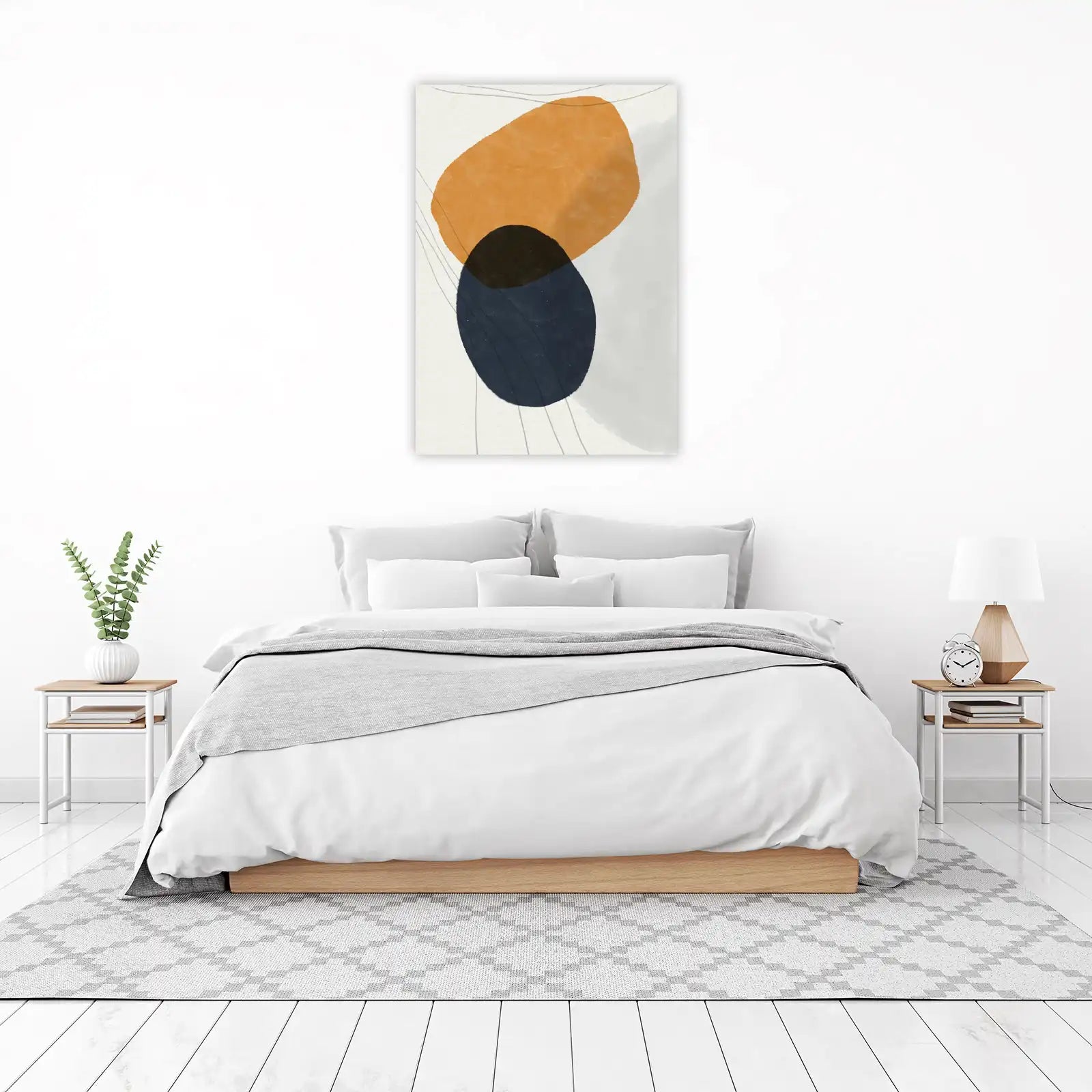 Abstract Geometric Mid-Century Modern Wall Art
