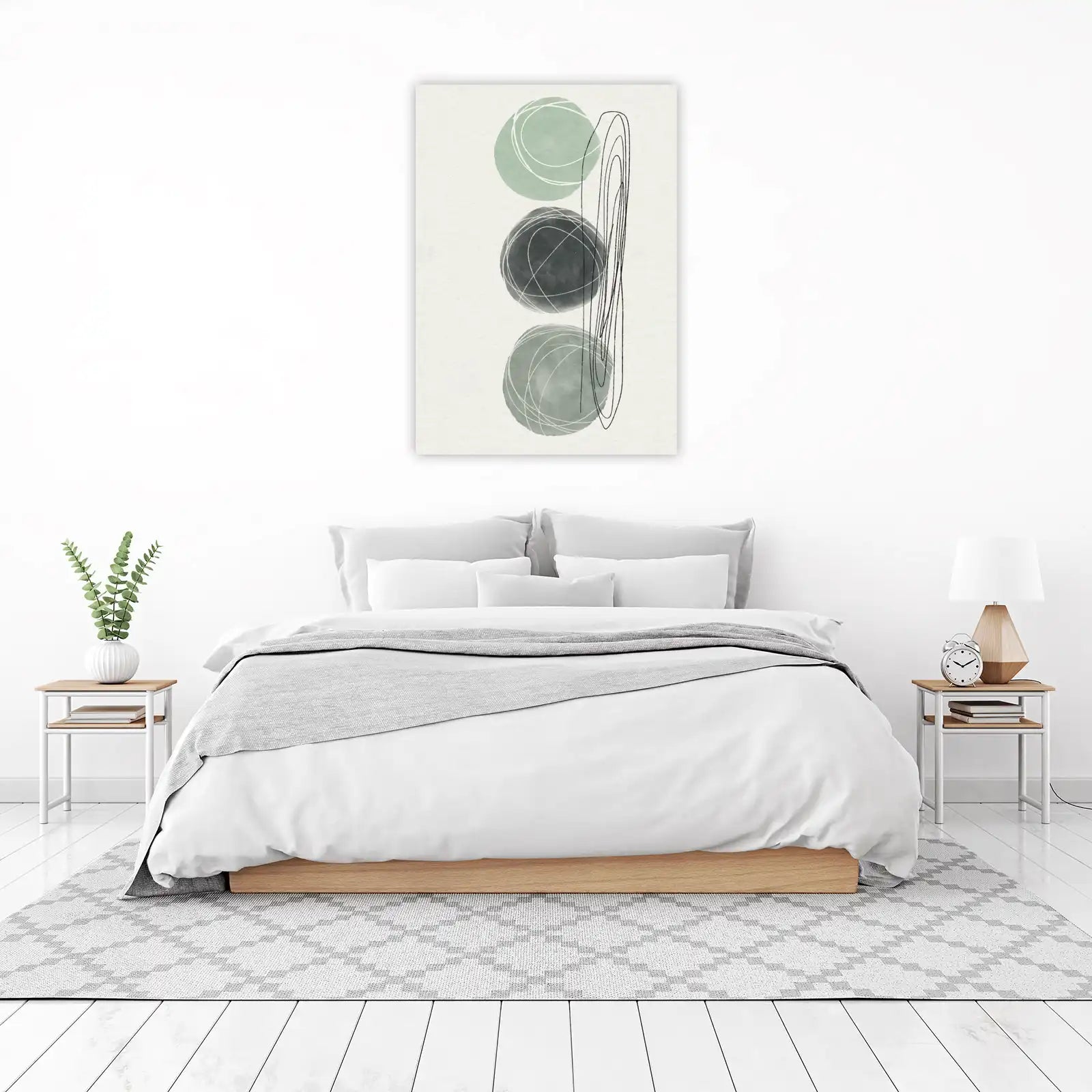 Abstract Spheres & Lines Wall Art
