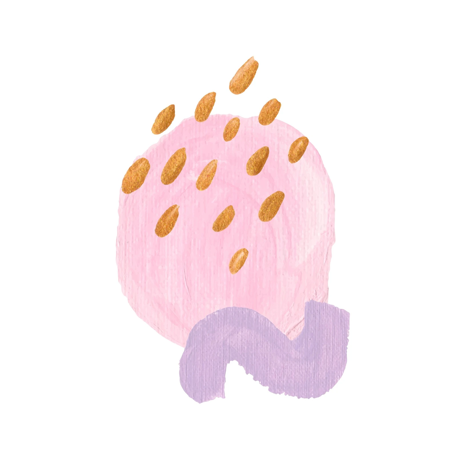 Abstract Blush & Gold Burst Wall Art