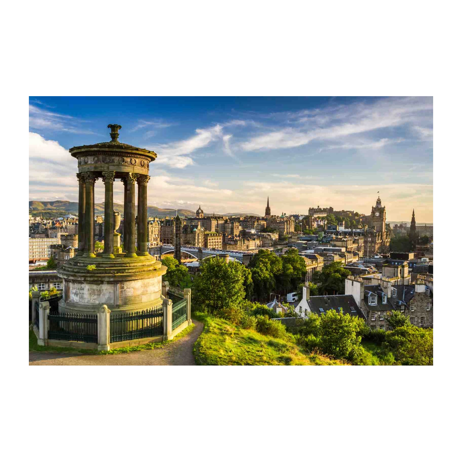 Edinburgh Cityscape Monument Wall Art