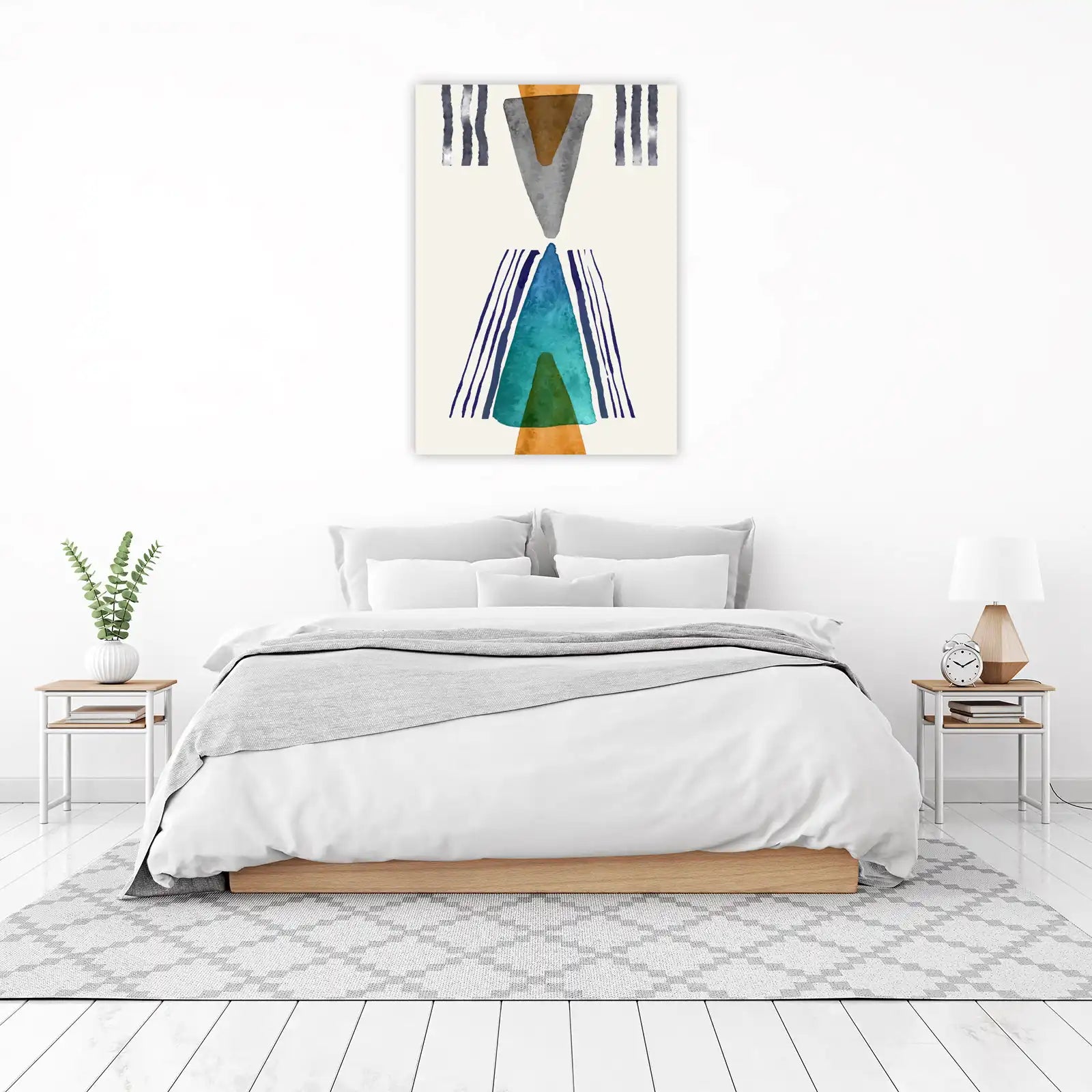 Boho Abstract Geometric Wall Art
