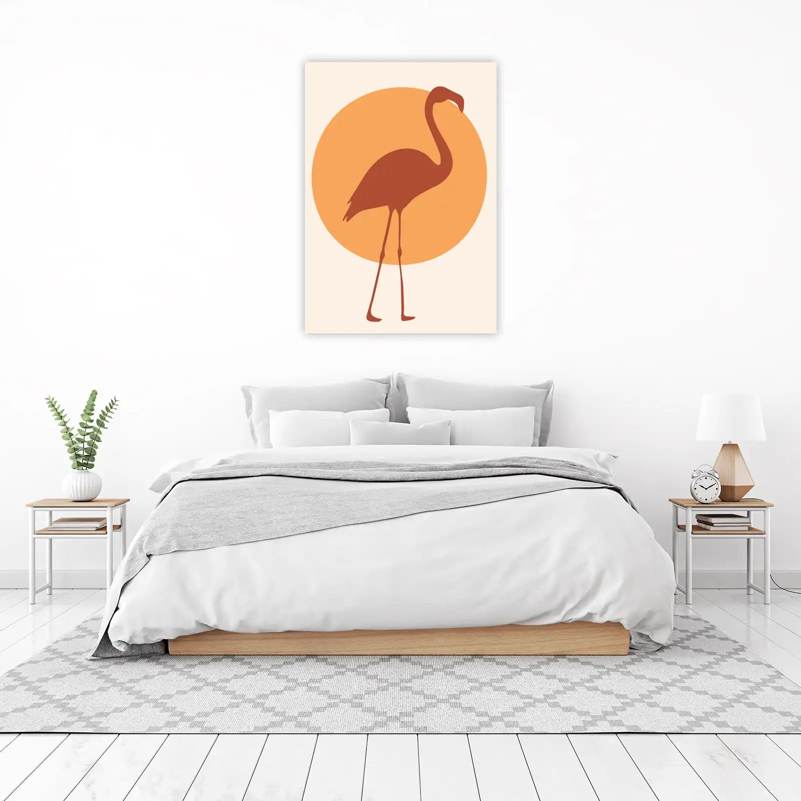 Bohemian Flamingo Silhouette Wall Art