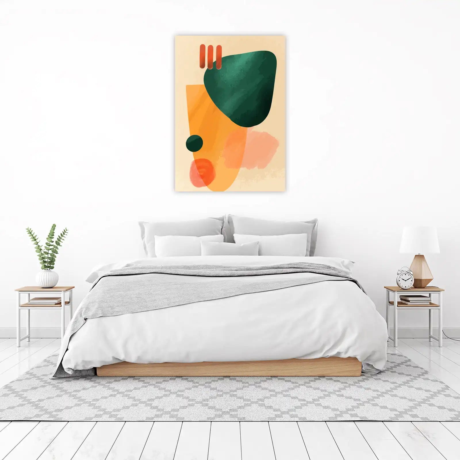 Bohemian Abstract Shapes Wall Art