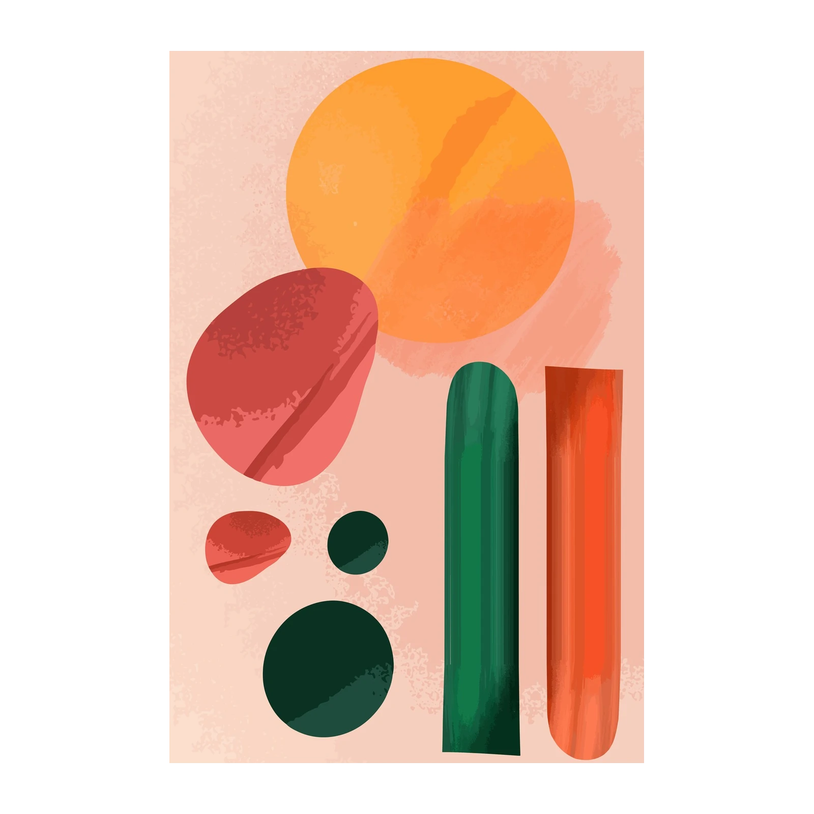 Abstract Mid-Century Modern Geometric Wall Art