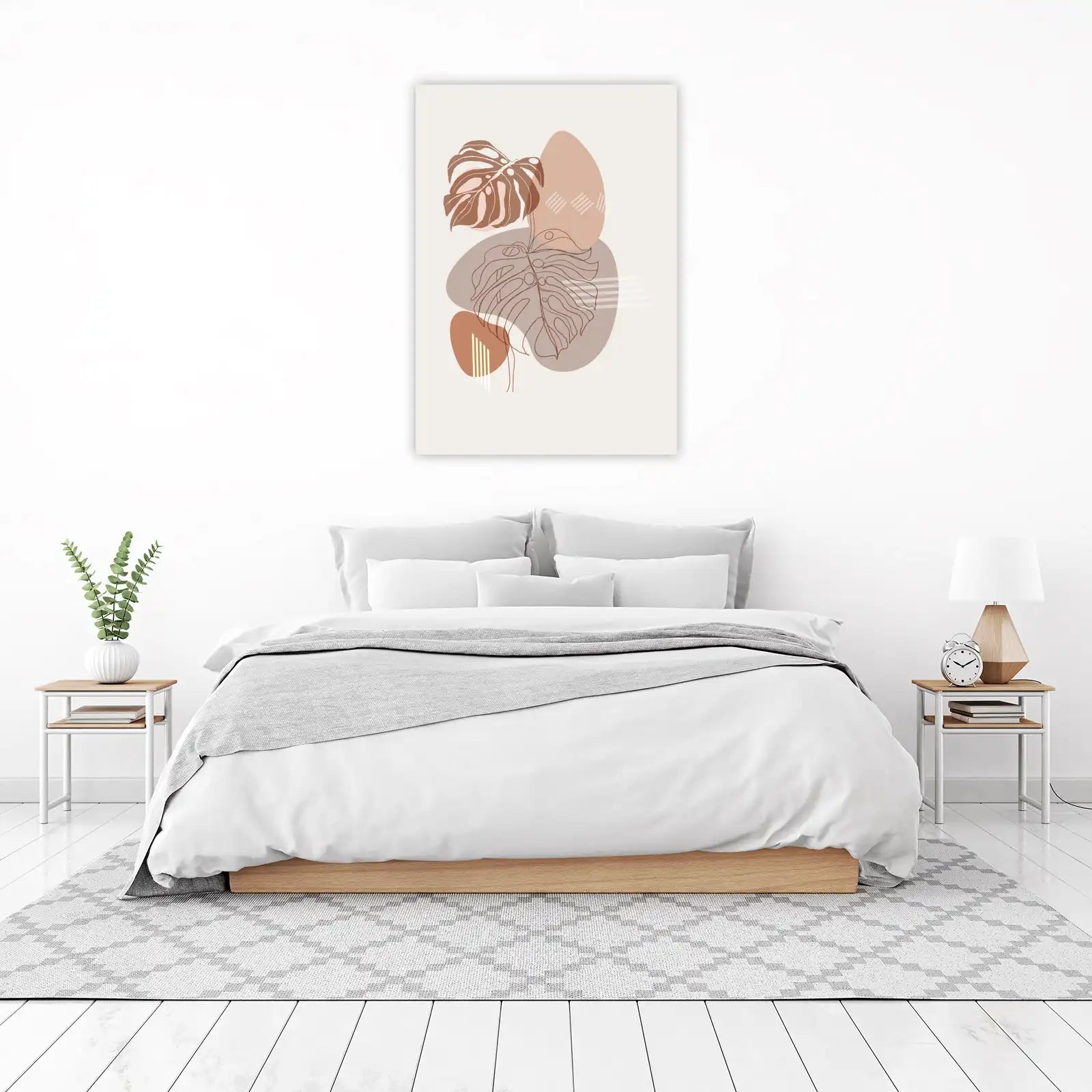 Abstract Monstera Boho Wall Art Wall Art