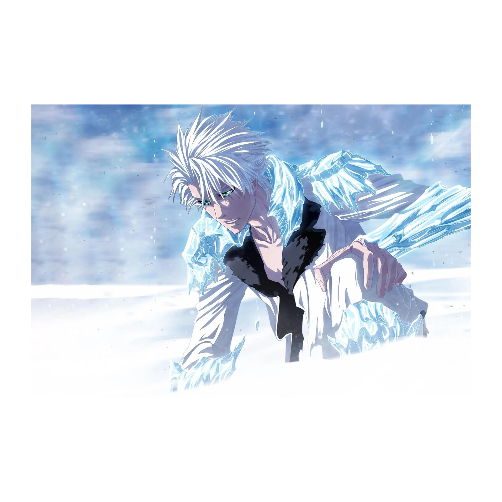 Ice Power Anime Character Wall Art