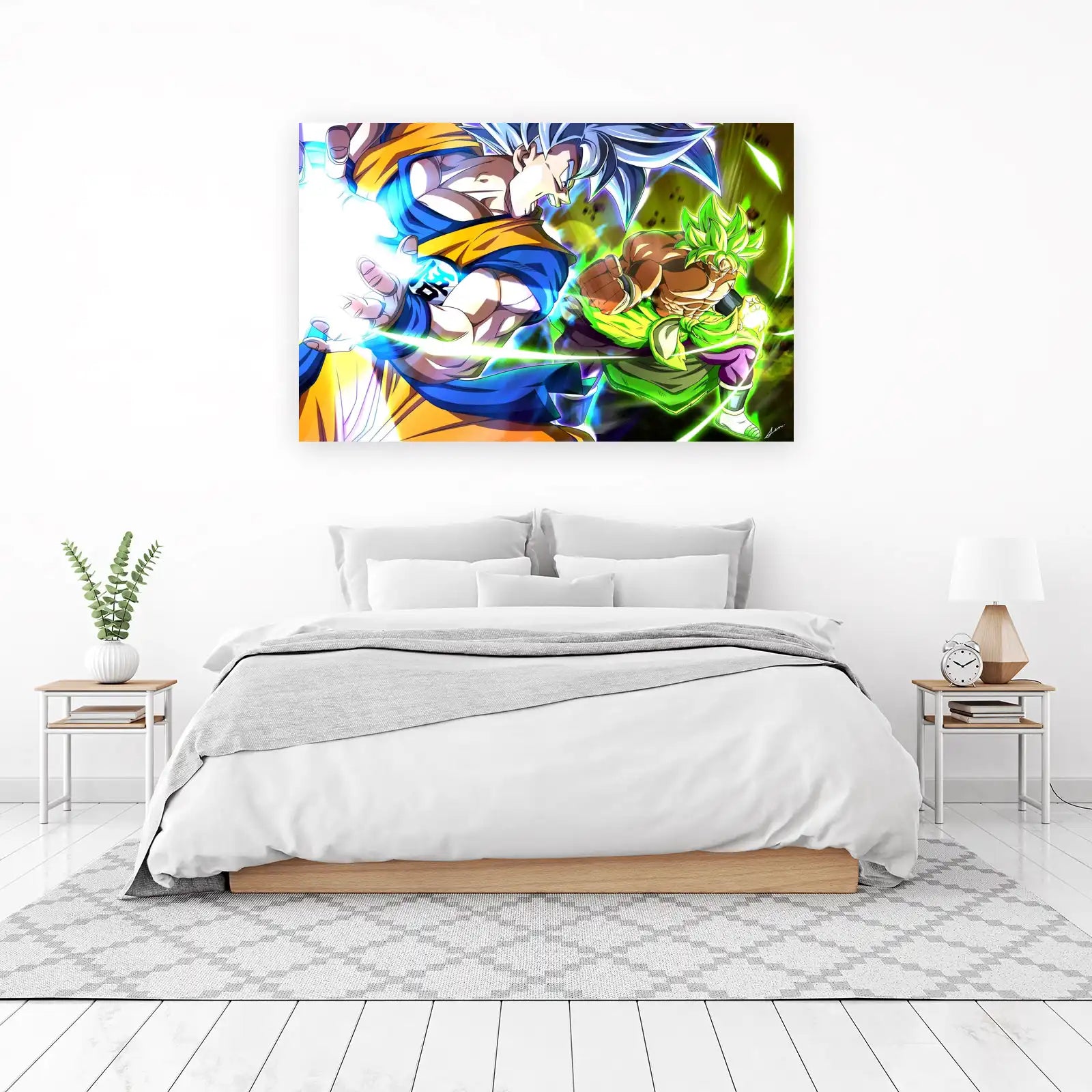 Epic Goku vs Broly Ultra Instinct Wall Art