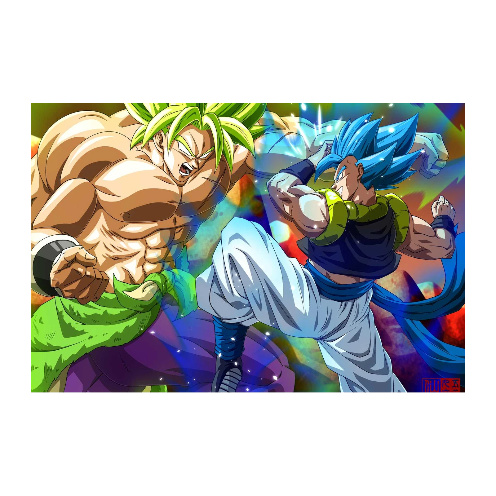 Epic Gogeta vs. Broly Dragon Ball Z Wall Art
