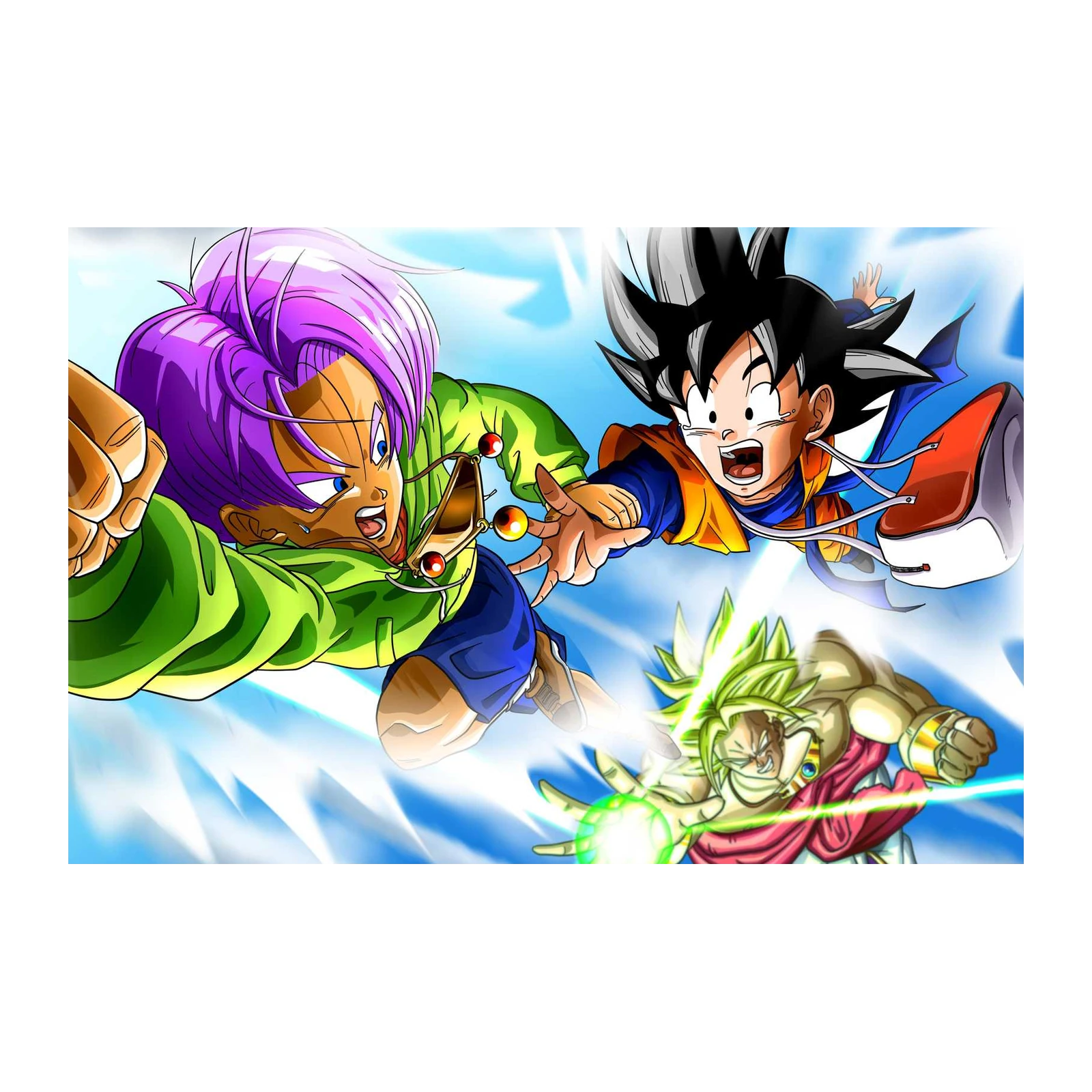 Epic Dragon Ball Z Fusion Saiyan Showdown Wall Art