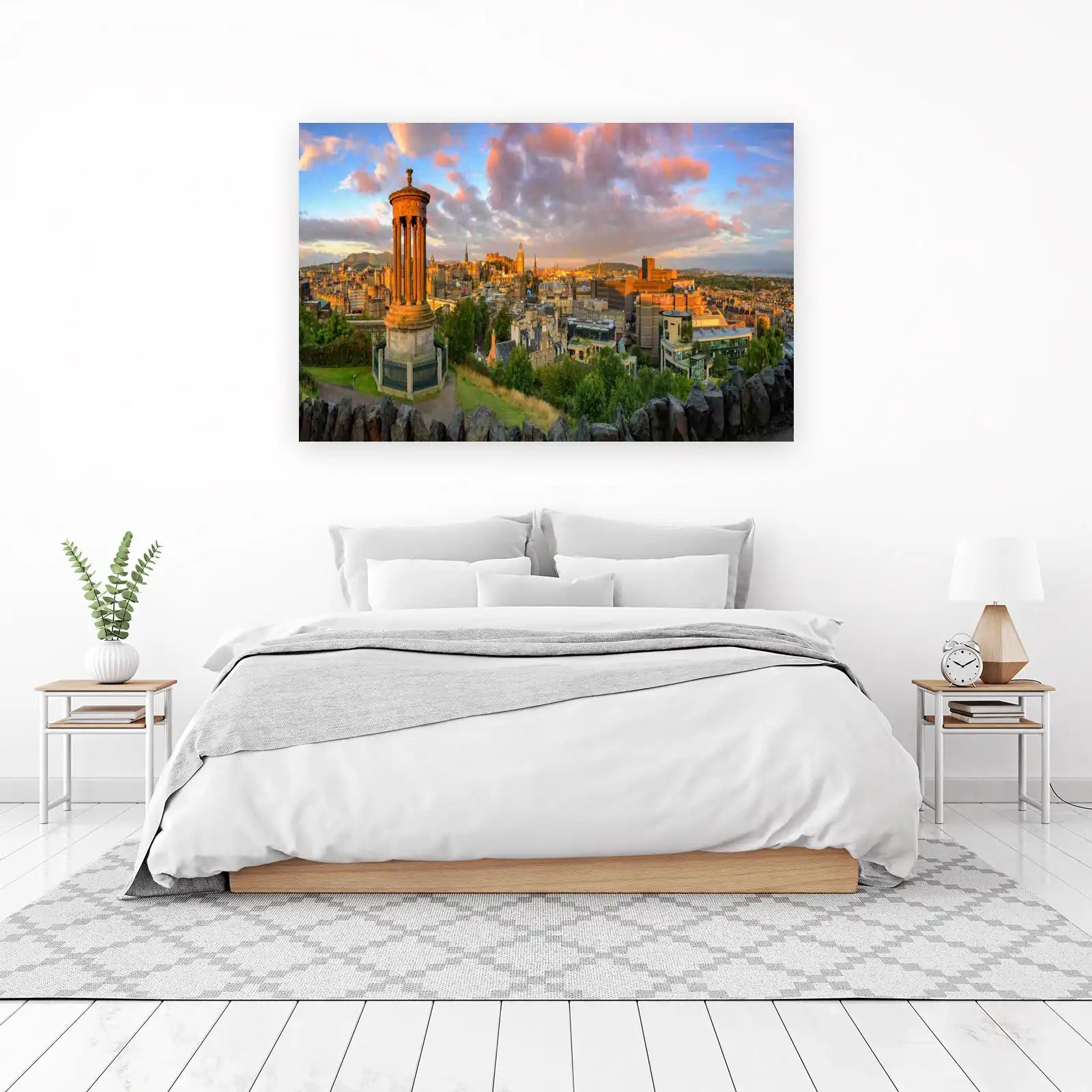 Edinburgh Skyline Sunset Wall Art