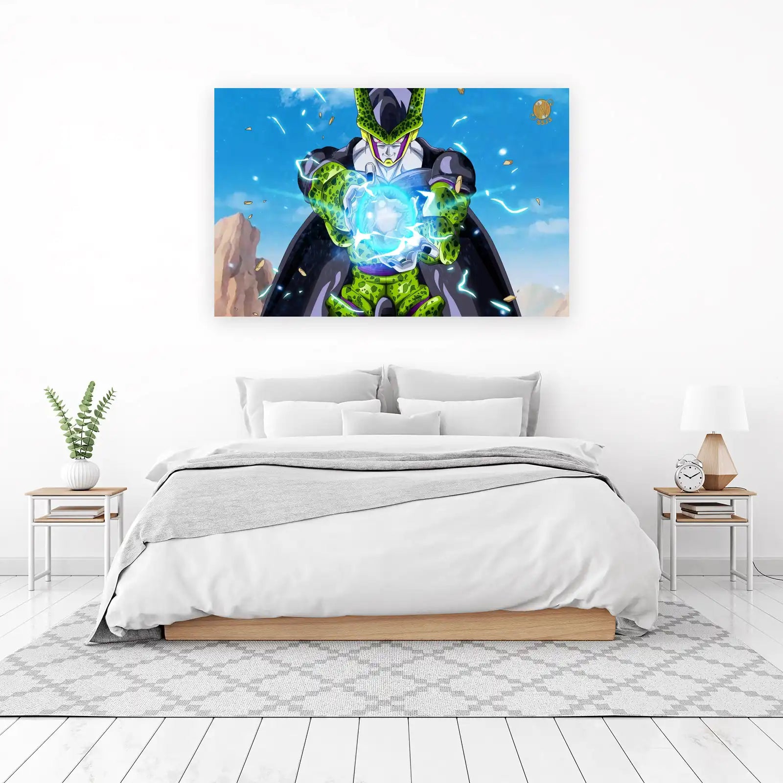 Cell Kamehameha Dragon Ball Z Wall Art