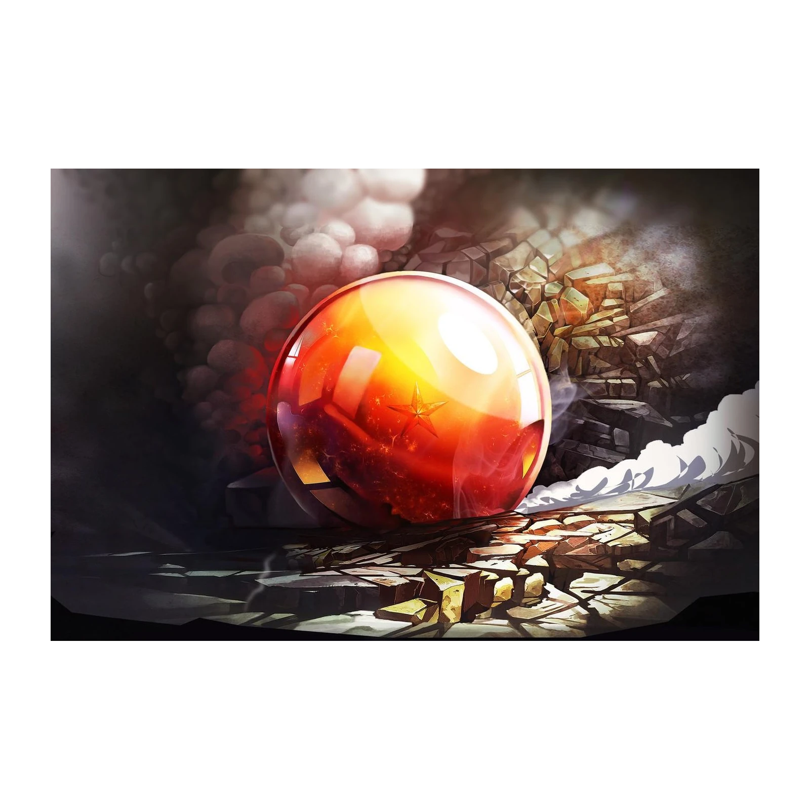 Dragon Ball Wish Sphere Art Wall Art