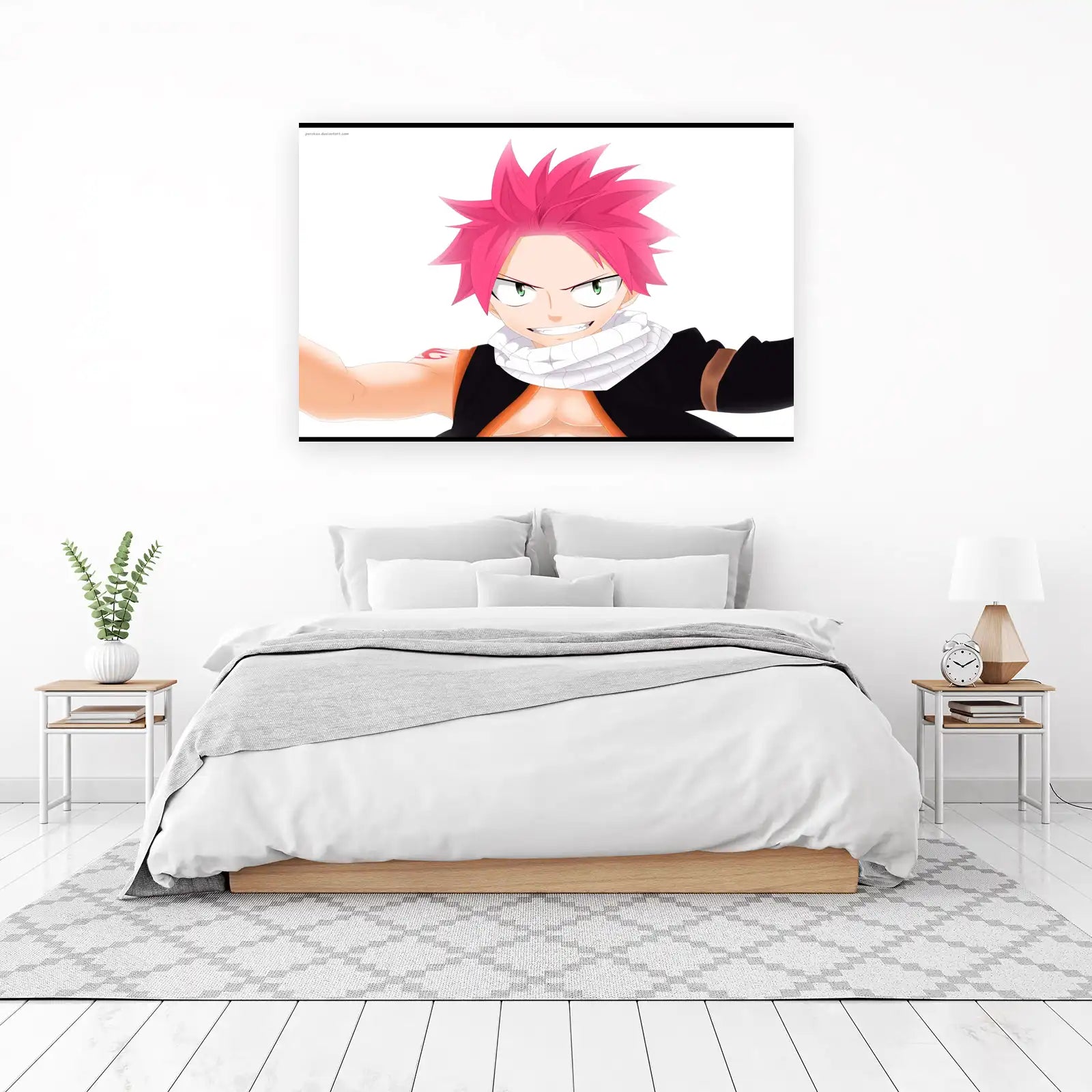 Fiery Dragon Slayer Natsu Wall Art
