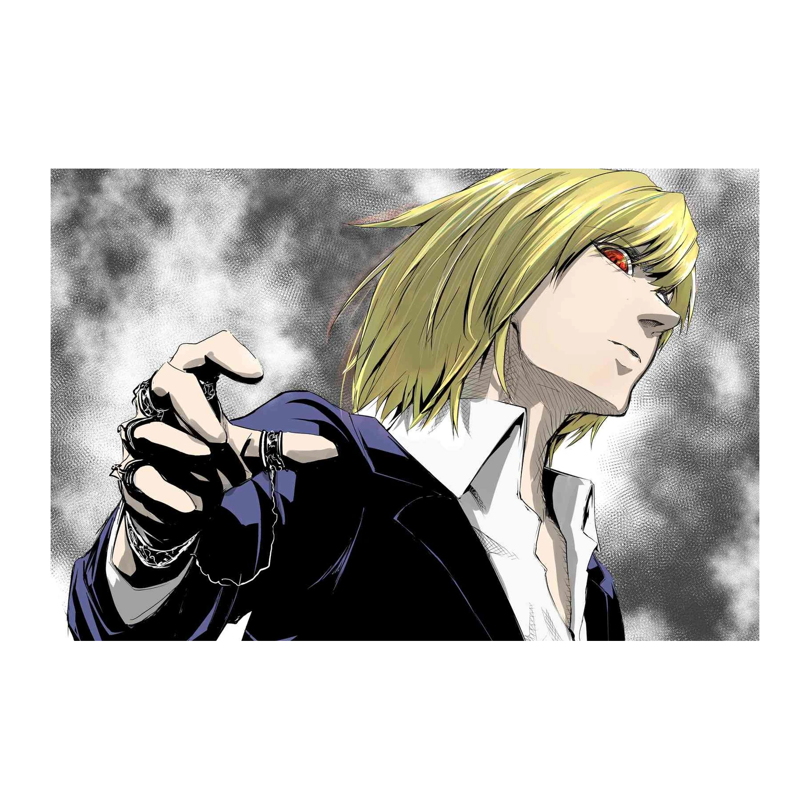 Intense Anime Character Portrait Wall Art