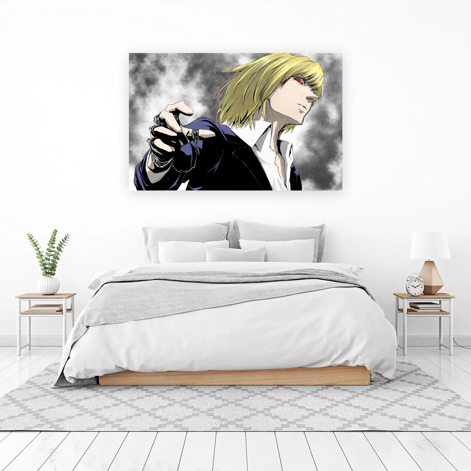Intense Anime Character Portrait Wall Art