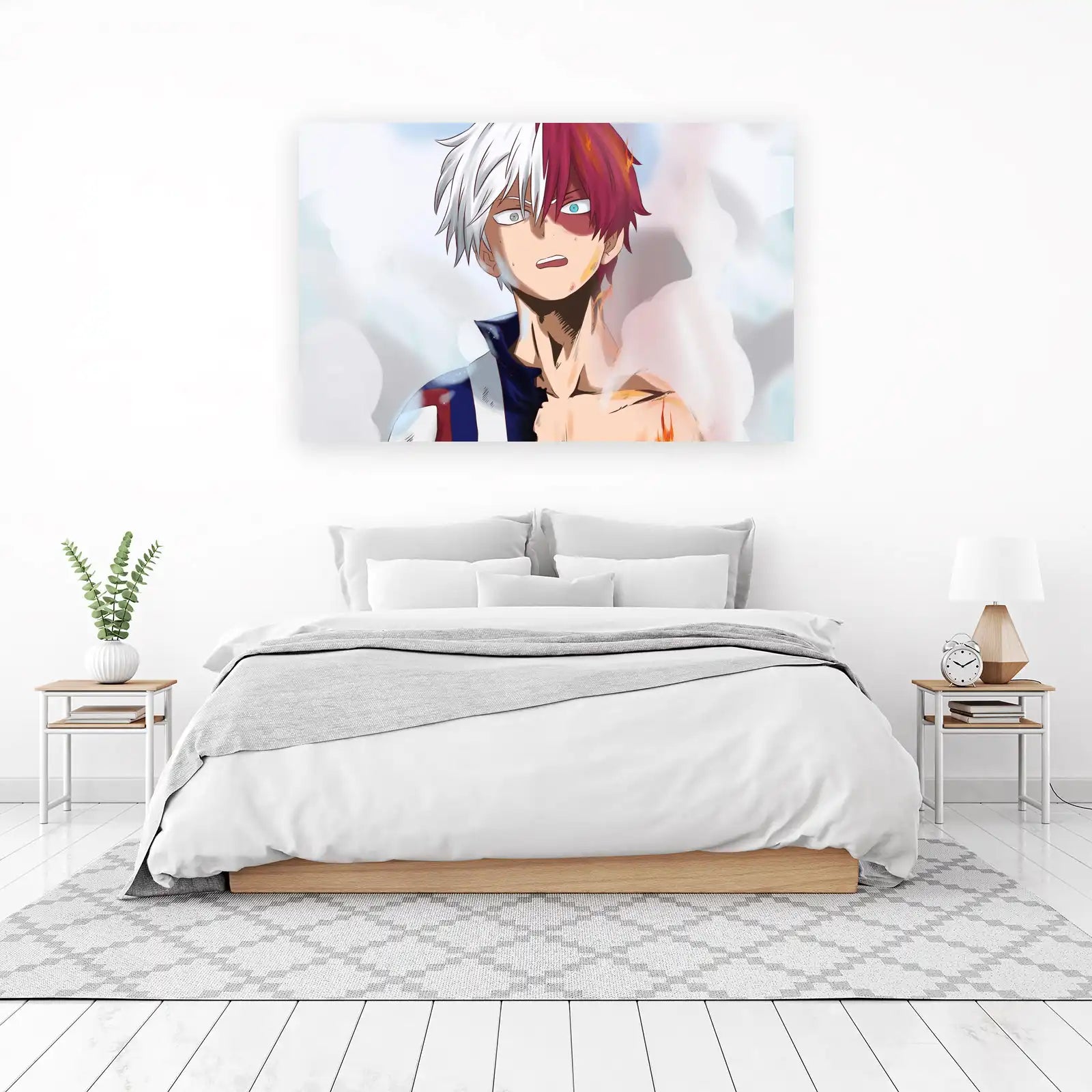 Todoroki Fire & Ice Anime Wall Art