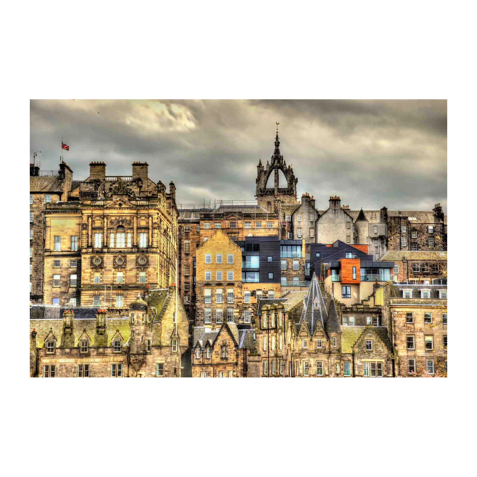 Edinburgh Cityscape Historic Buildings Wall Art