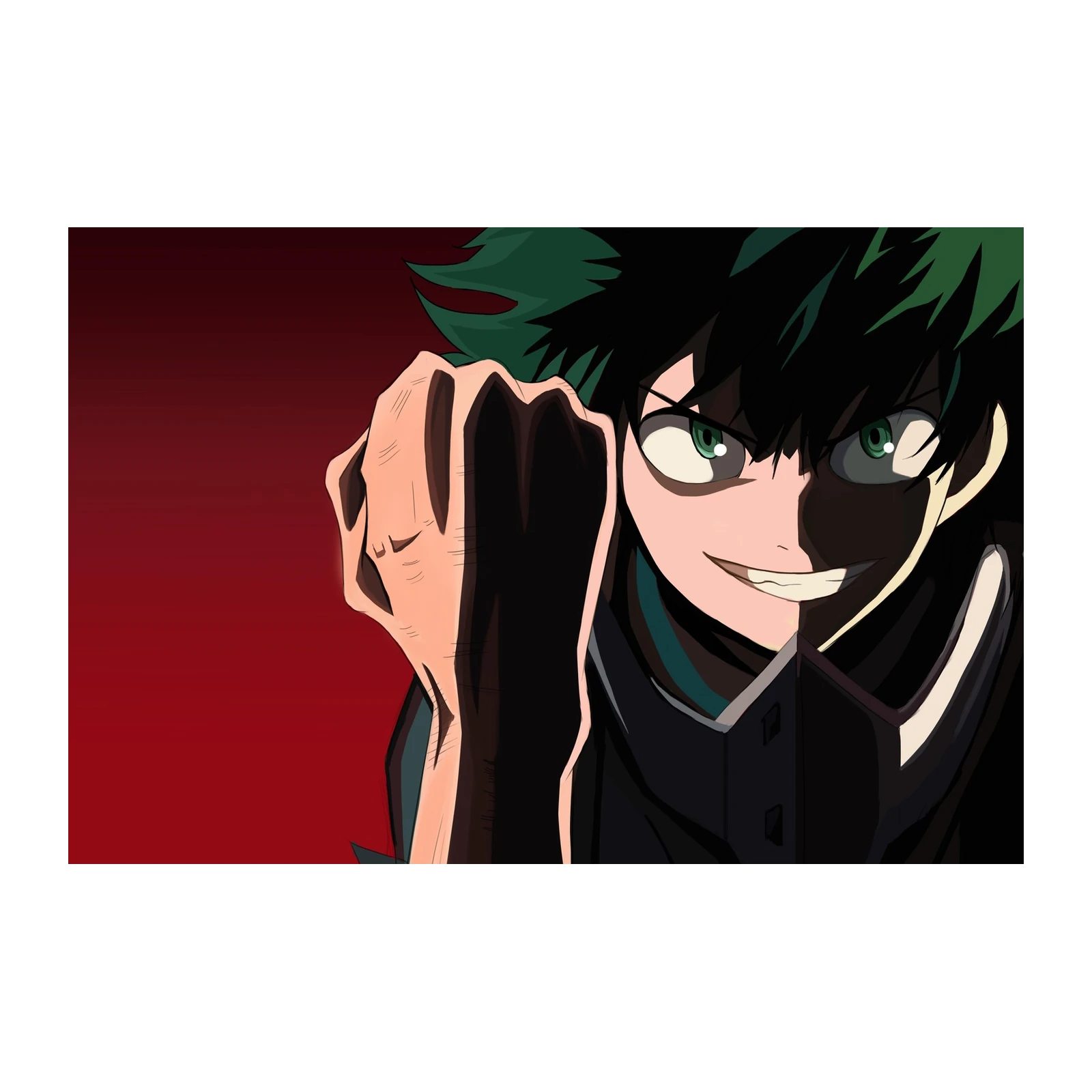 Dynamic Deku Anime Wall Art