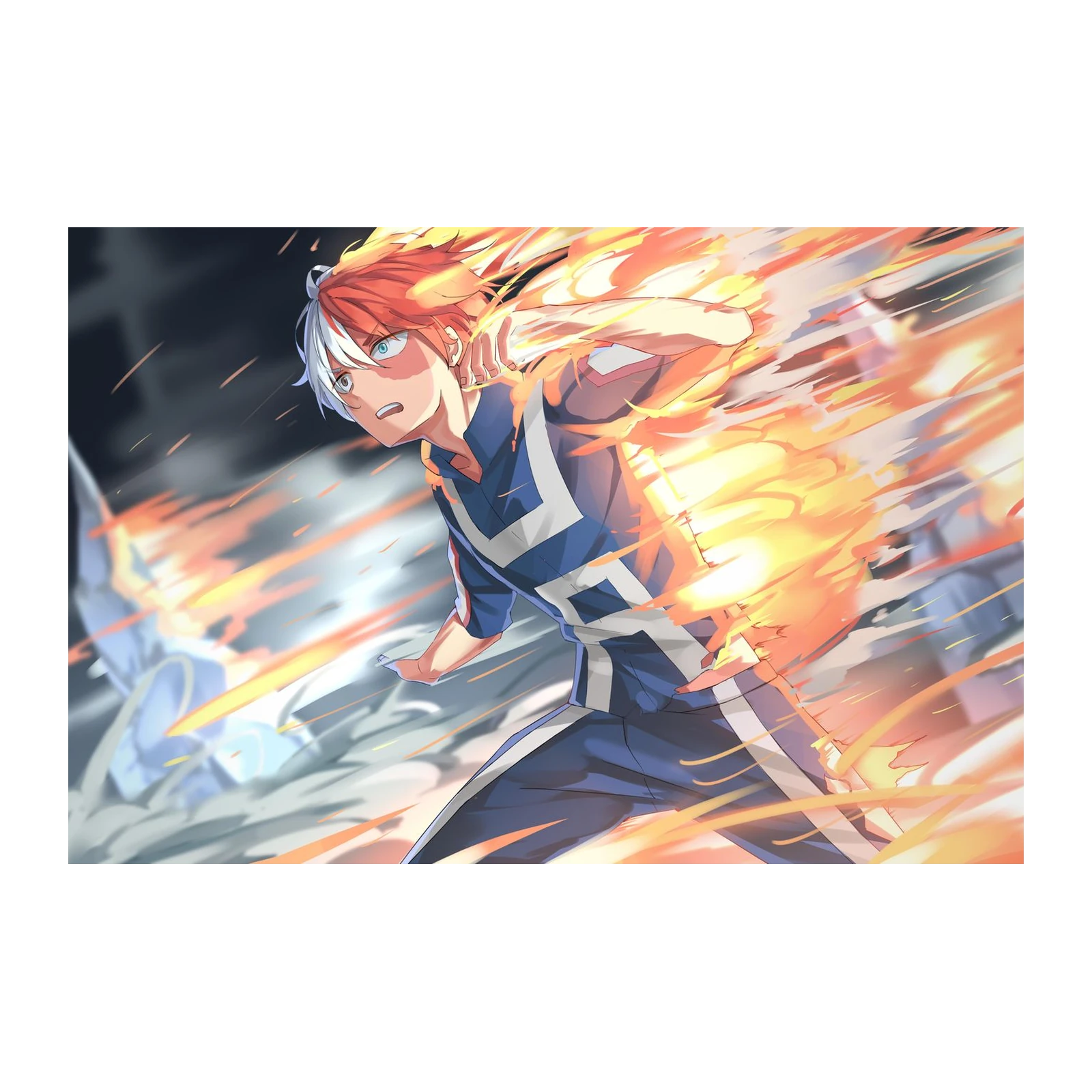Shoto Todoroki Blaze Wall Art