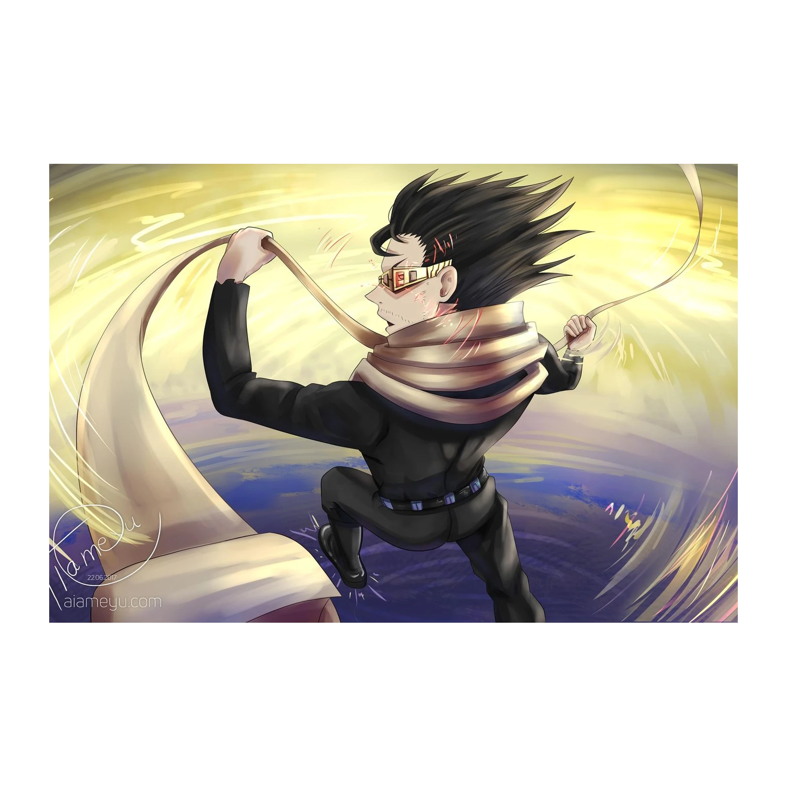 Shota Aizawa "Eraser Head" Action Wall Art