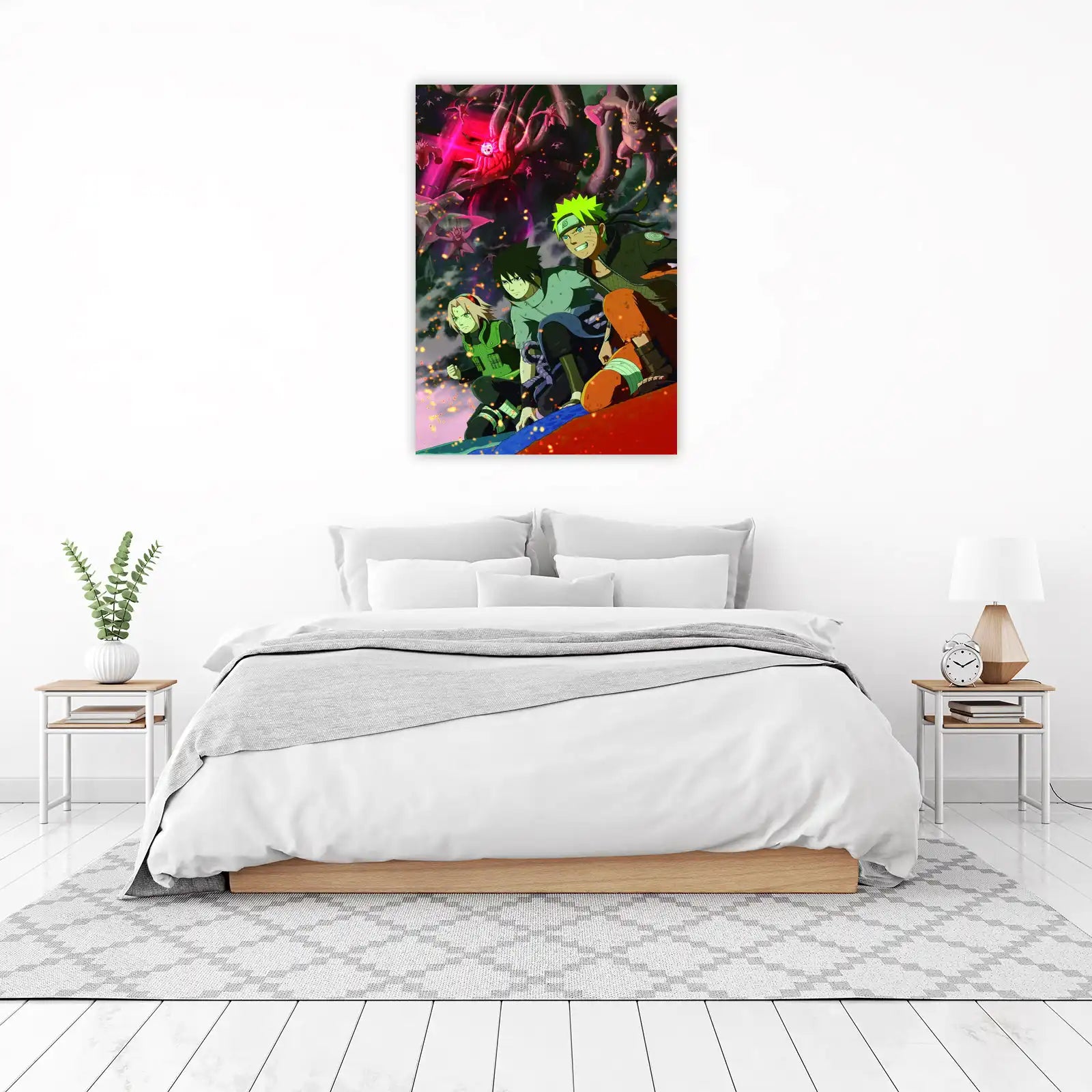 Naruto Team 7 Epic Battle Wall Art