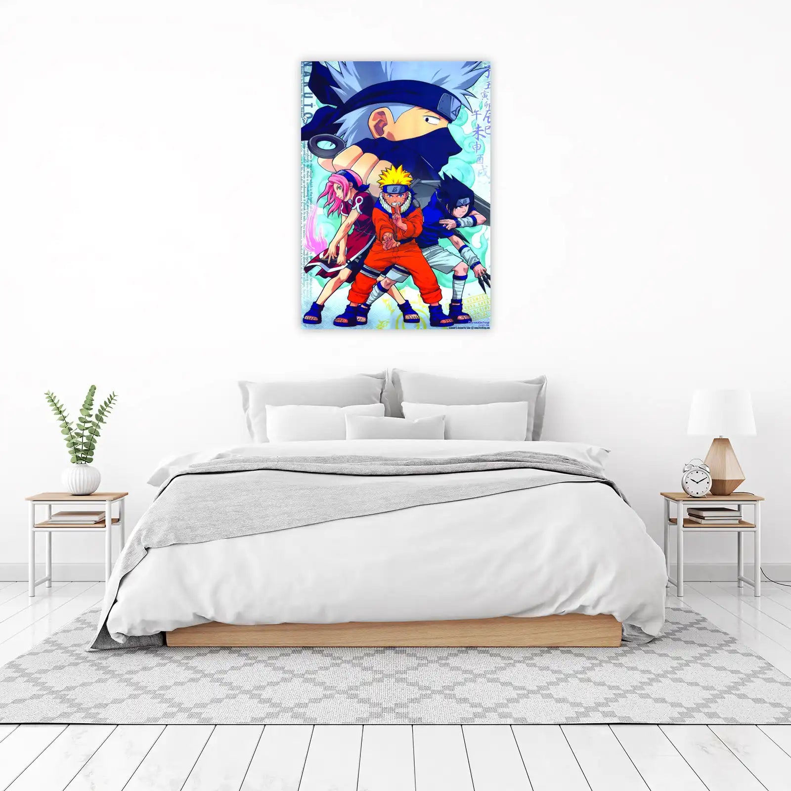 Naruto Team 7 Dynamic Pose Wall Art