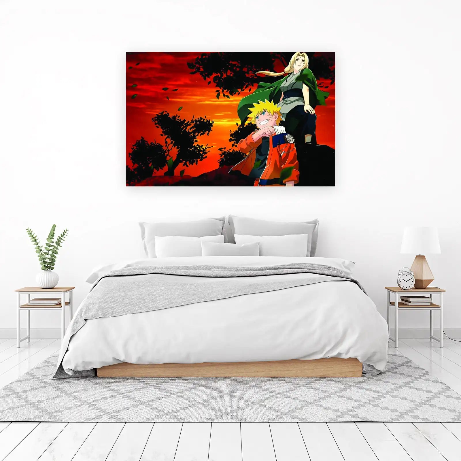 Epic Naruto & Tsunade Sunset Wall Art