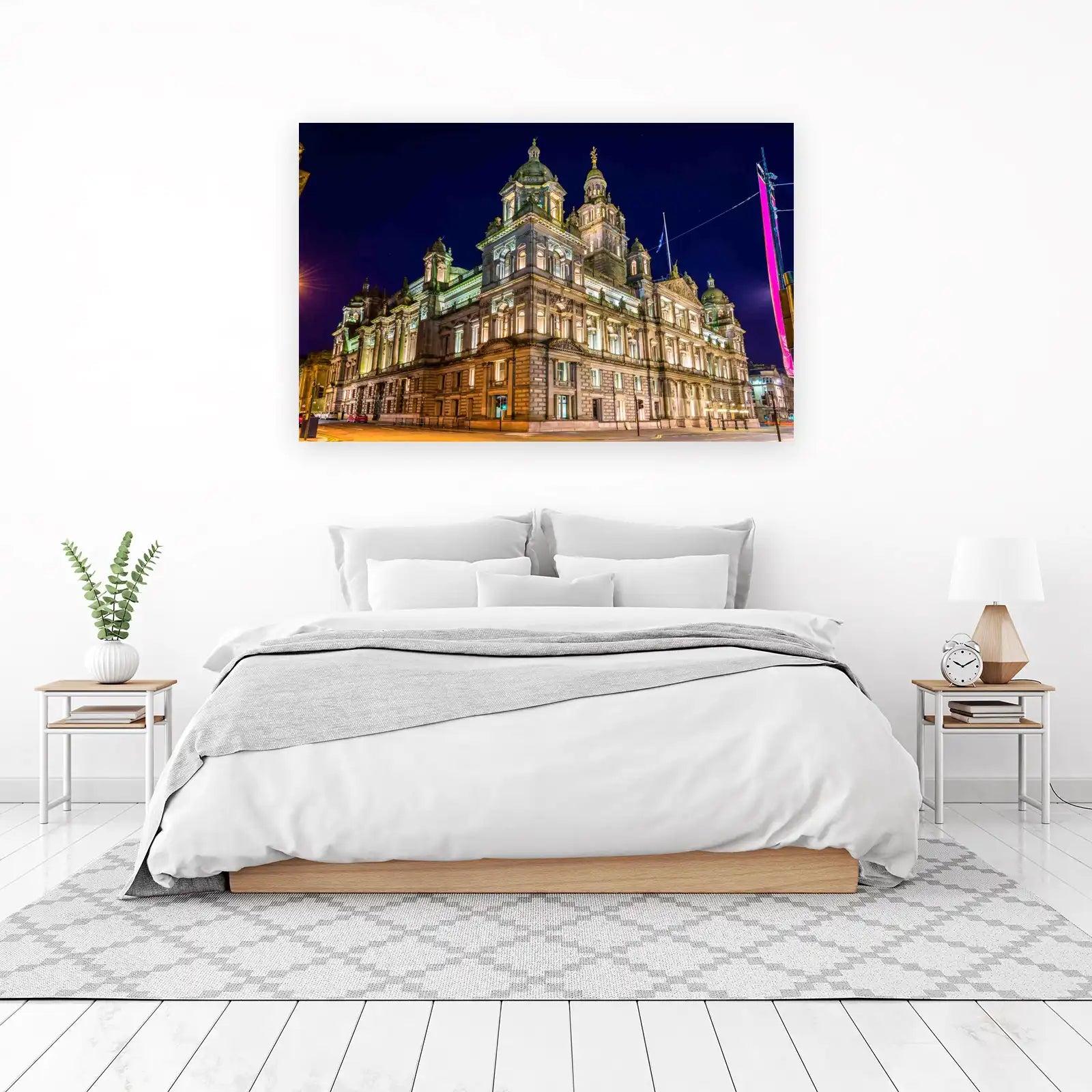 Historic City Hall Nightscape Wall Art