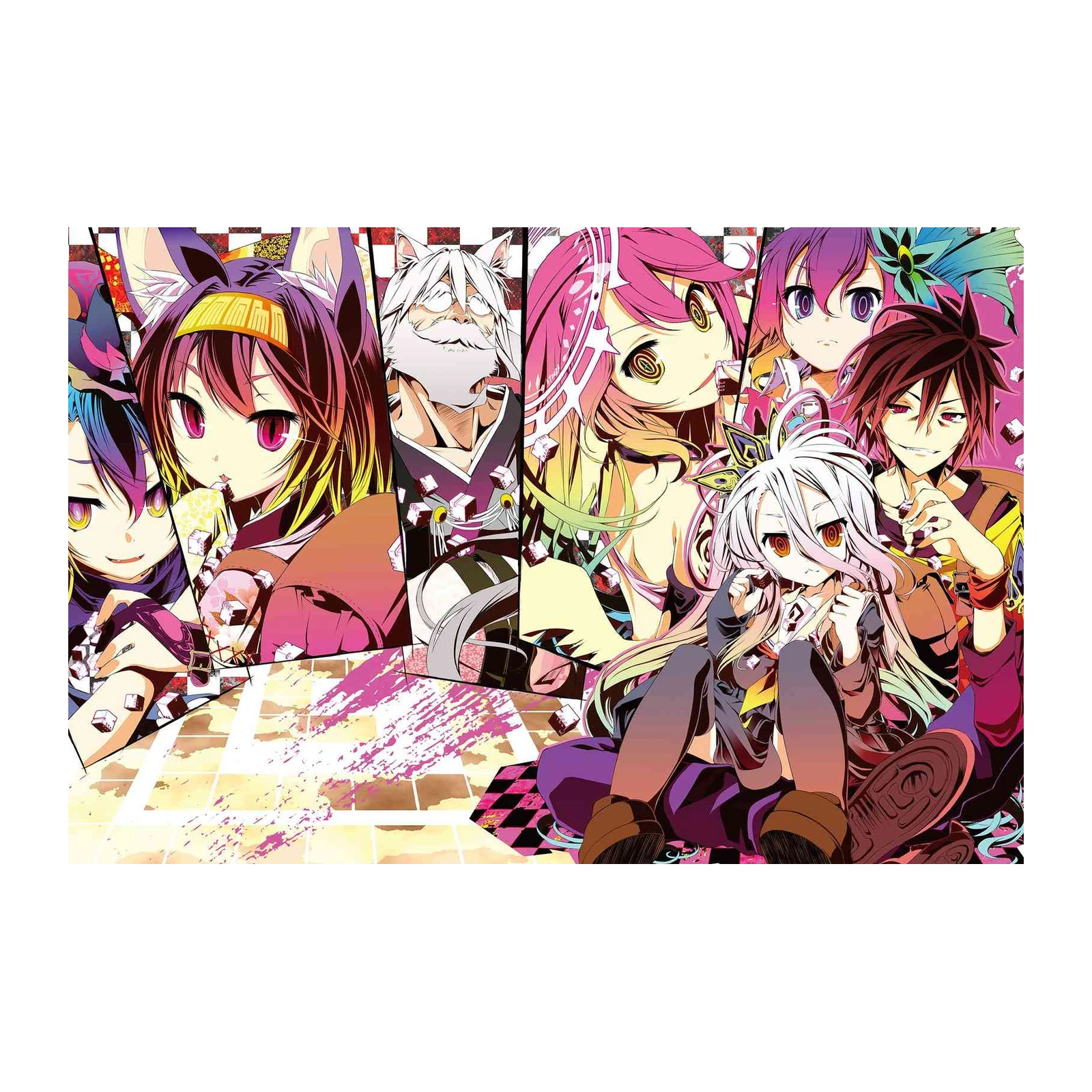 Vibrant Anime "No Game No Life" Wall Art