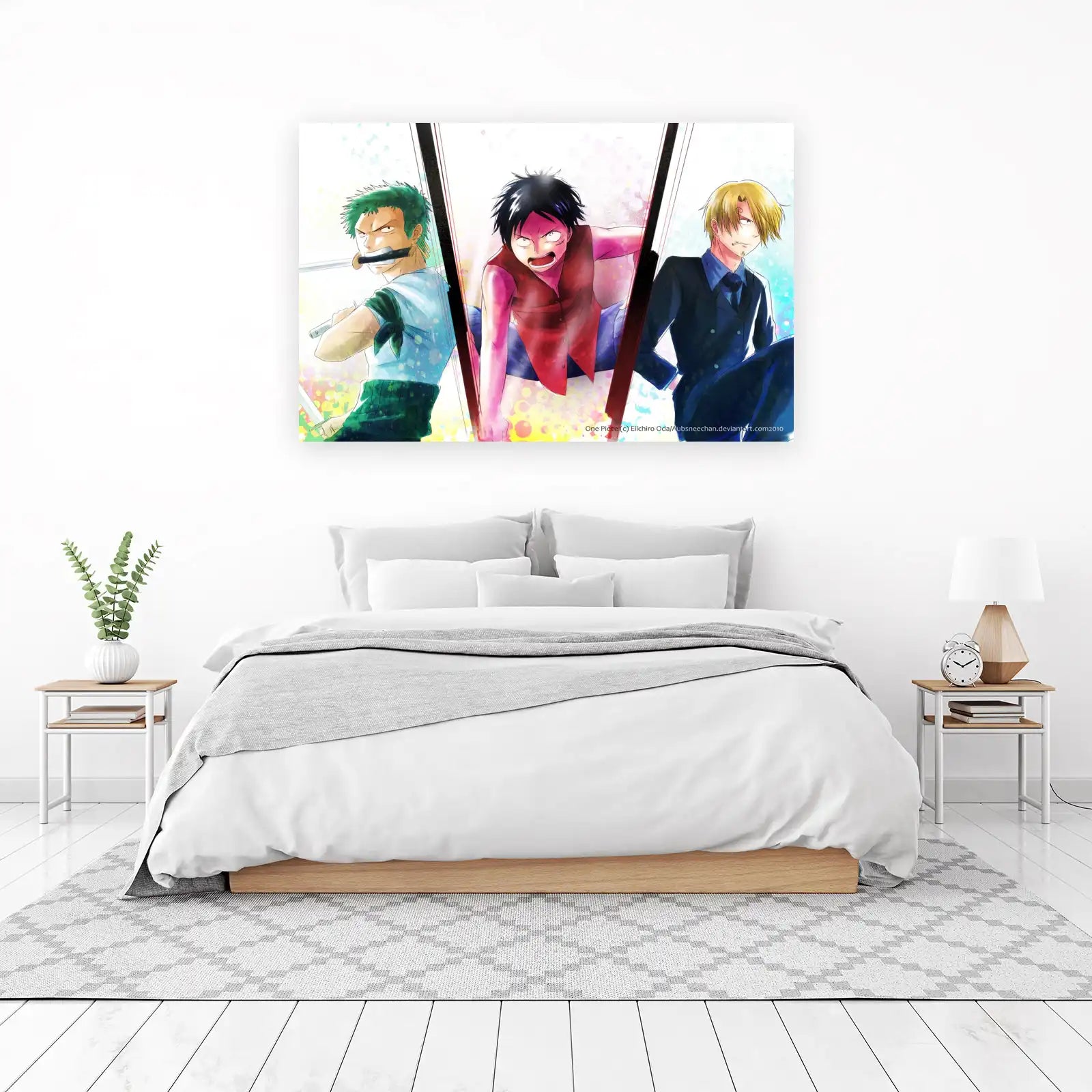 One Piece Zoro Luffy Sanji Dynamic Wall Art