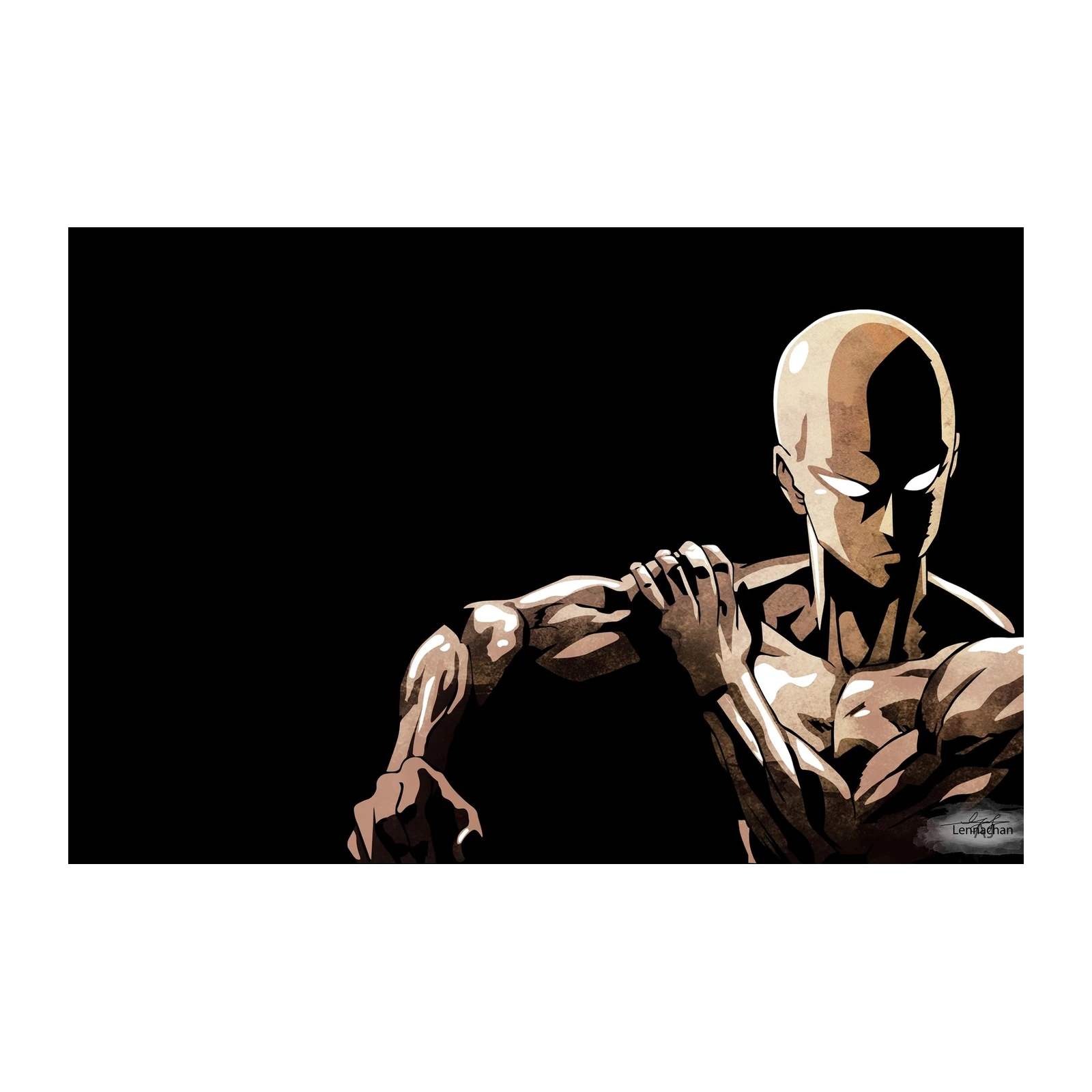Heroic Monk Anime Wall Art