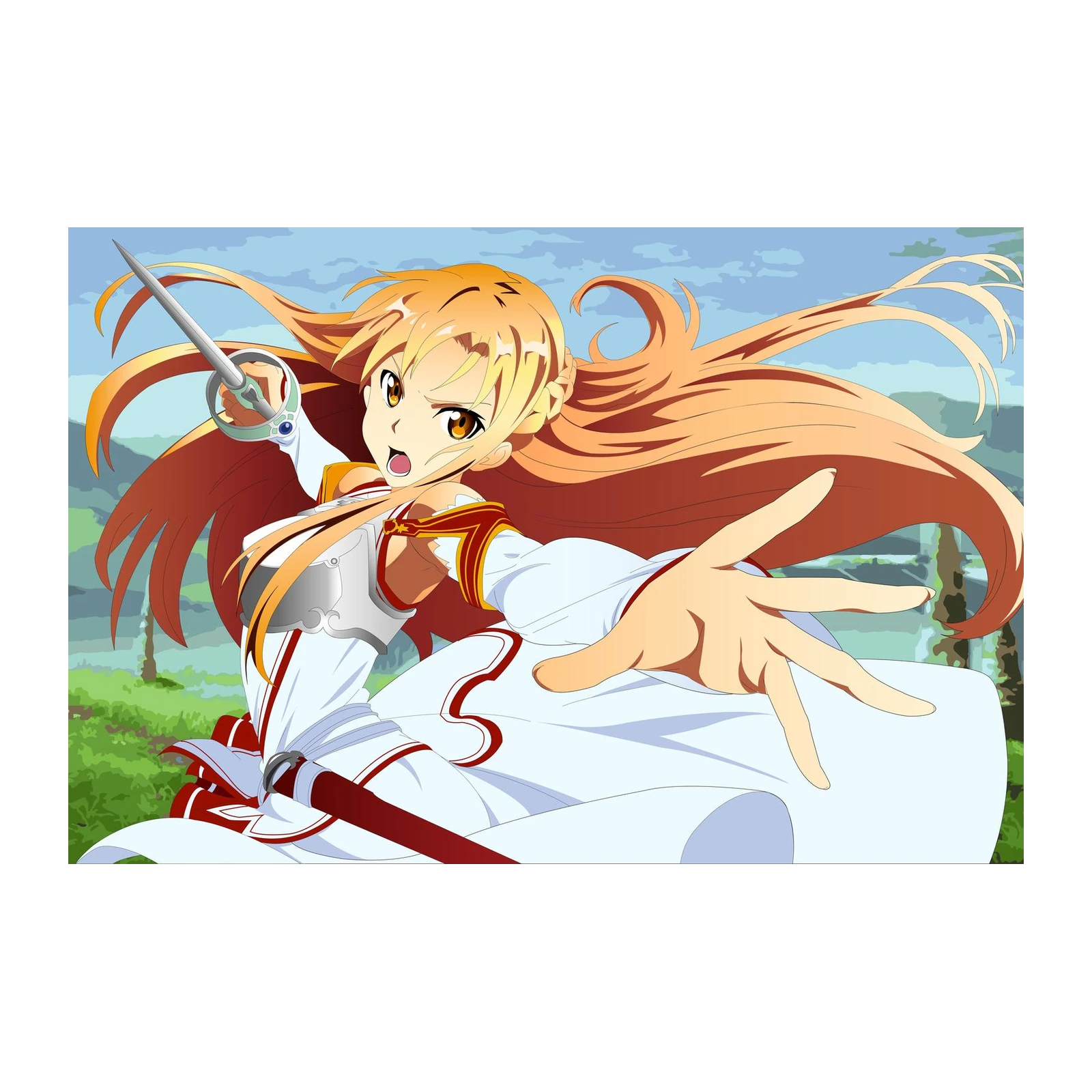 Asuna Anime Sword Art Online Wall Art