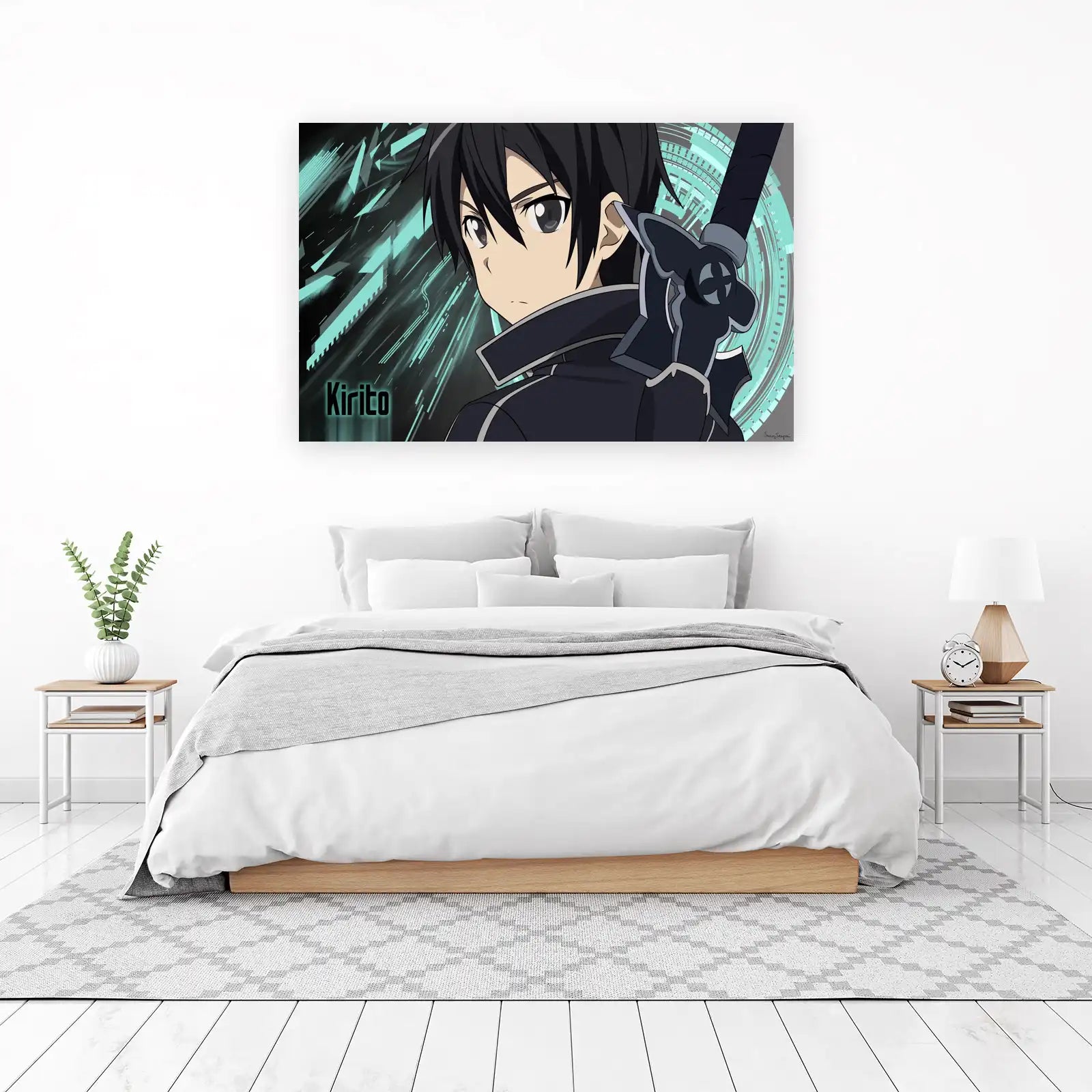 Kirito Anime Sword Art Online Wall Art