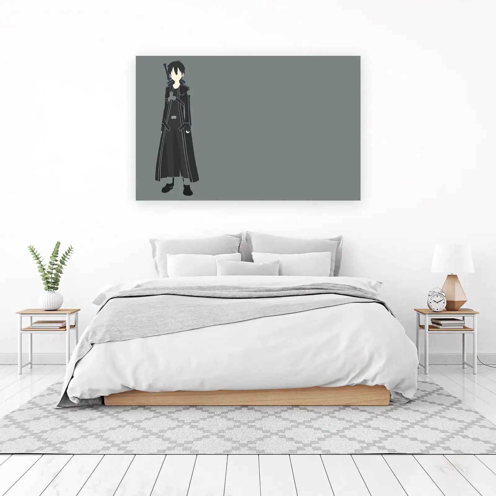 Kirito Sword Art Online Minimalist Anime Wall Art