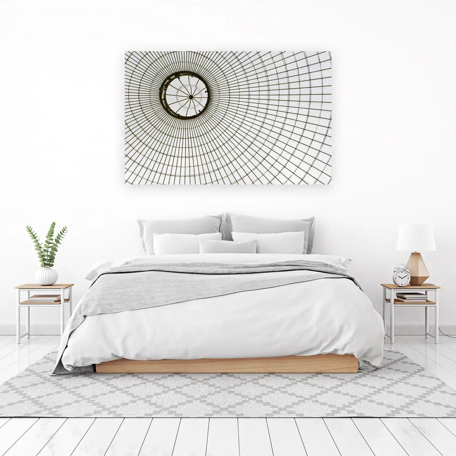 Geometric Dome Architecture Wall Art