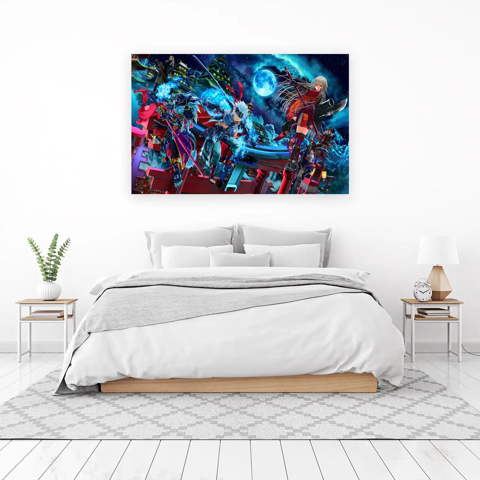 Epic Samurai Battle Anime Wall Art