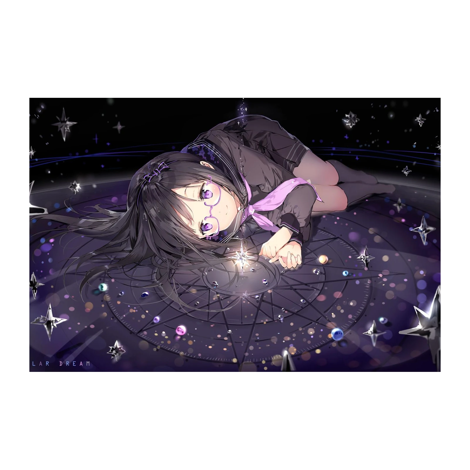Anime Star Gazer Girl Wall Art