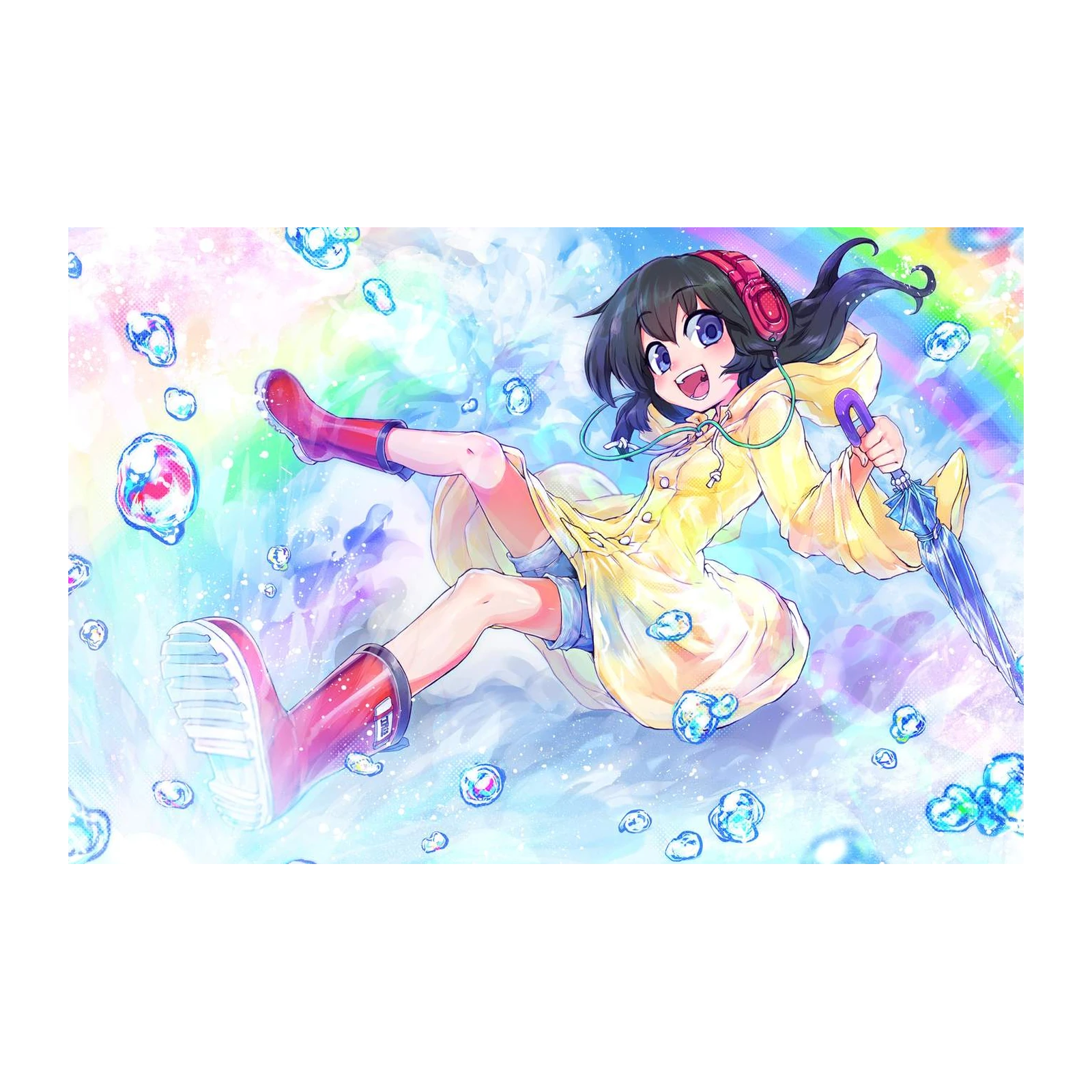 Anime Rainy Day Joy Wall Art