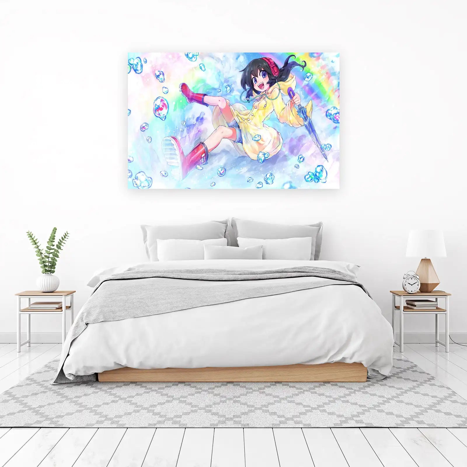 Anime Rainy Day Joy Wall Art