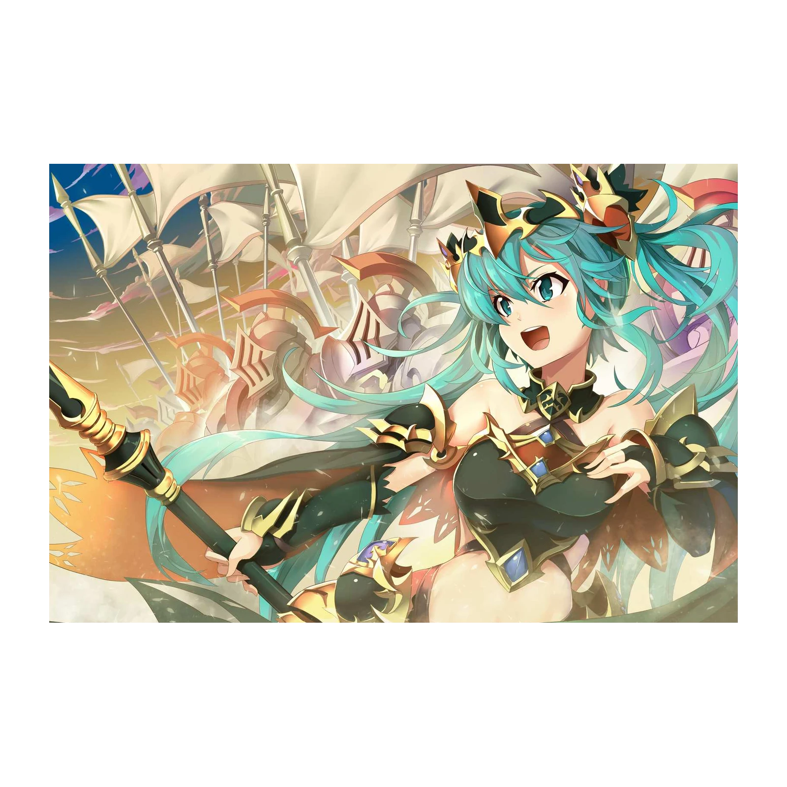 Anime Warrior Princess Battle Ready Wall Art