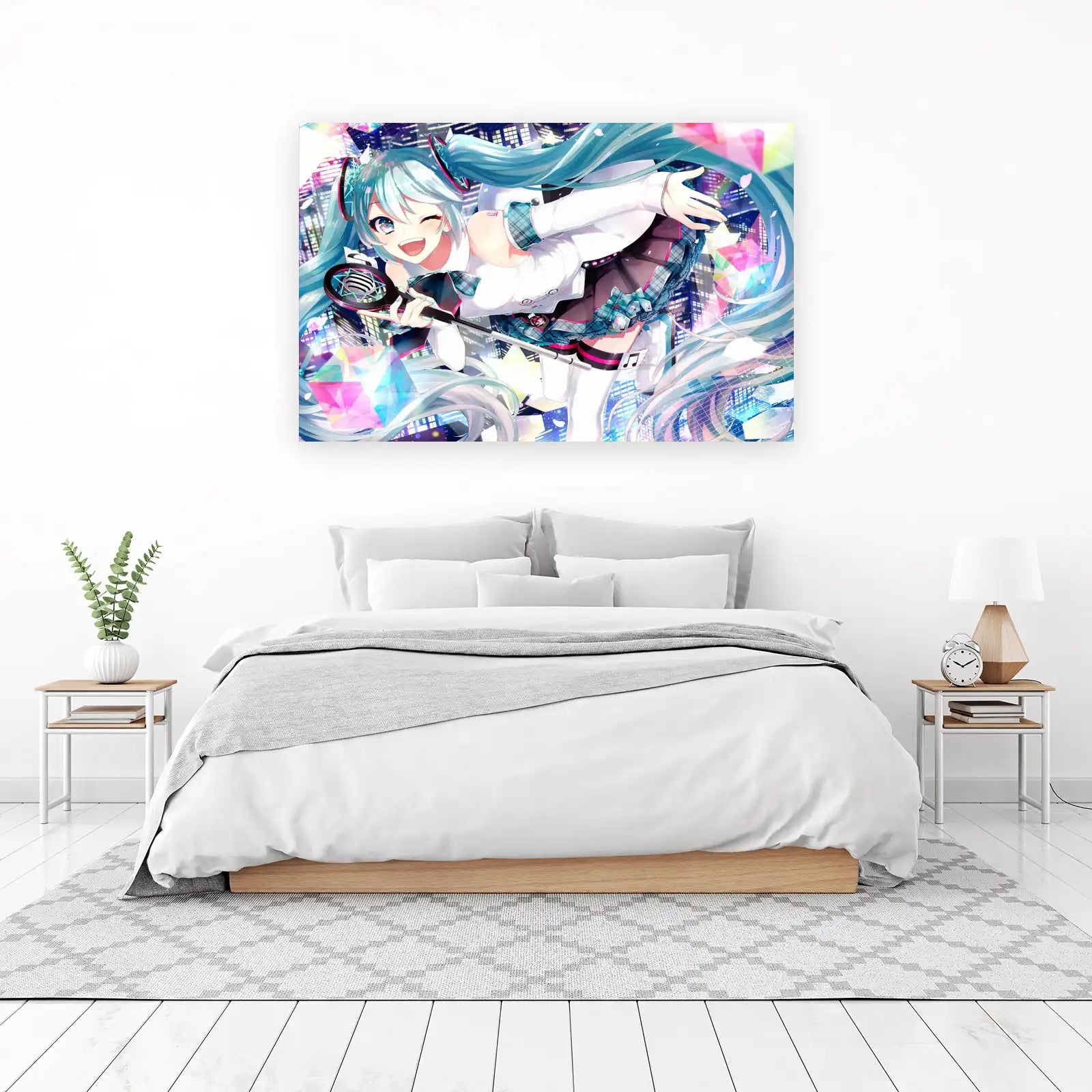 Vibrant Miku Concert Anime Wall Art