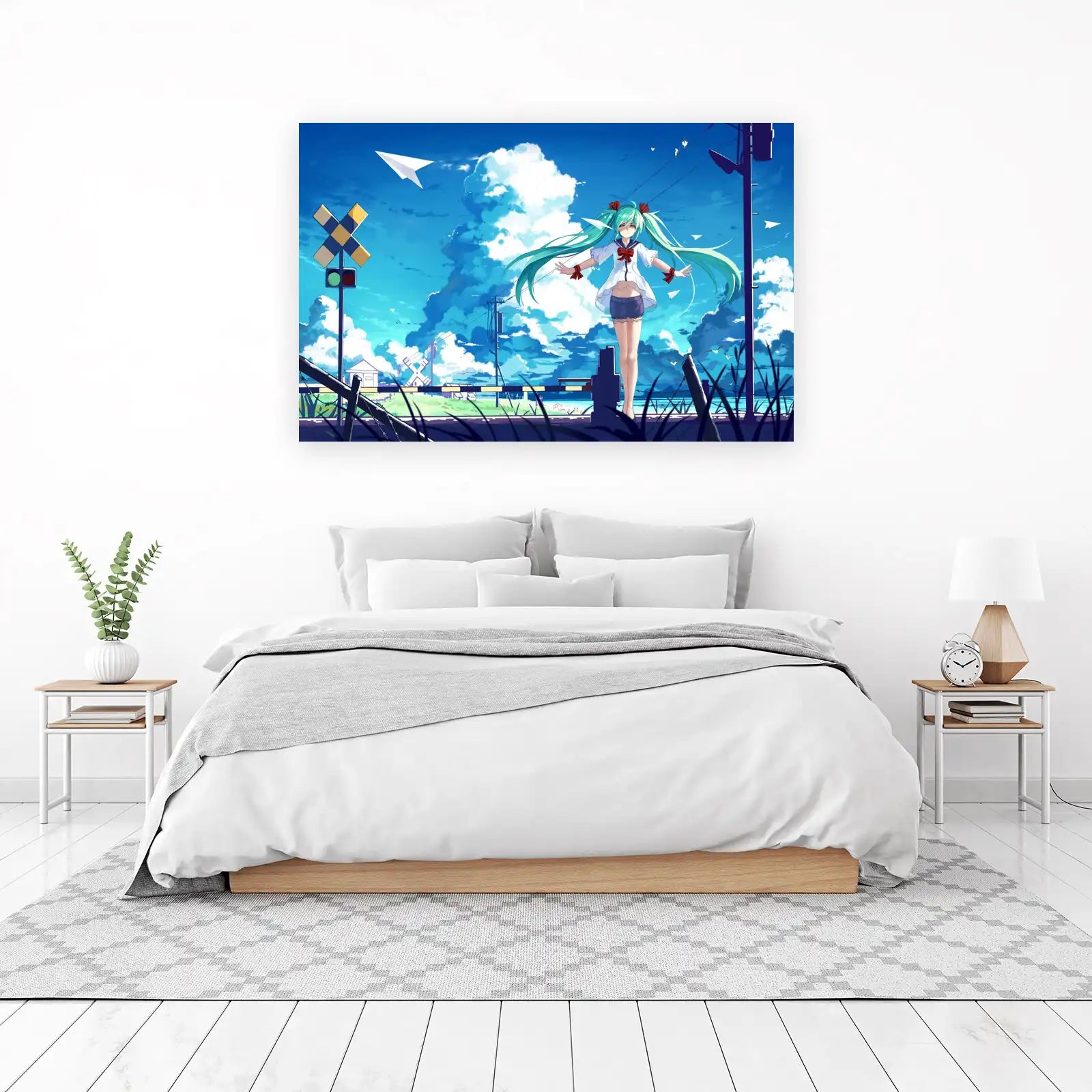 Anime Girl Sky Dream Wall Art