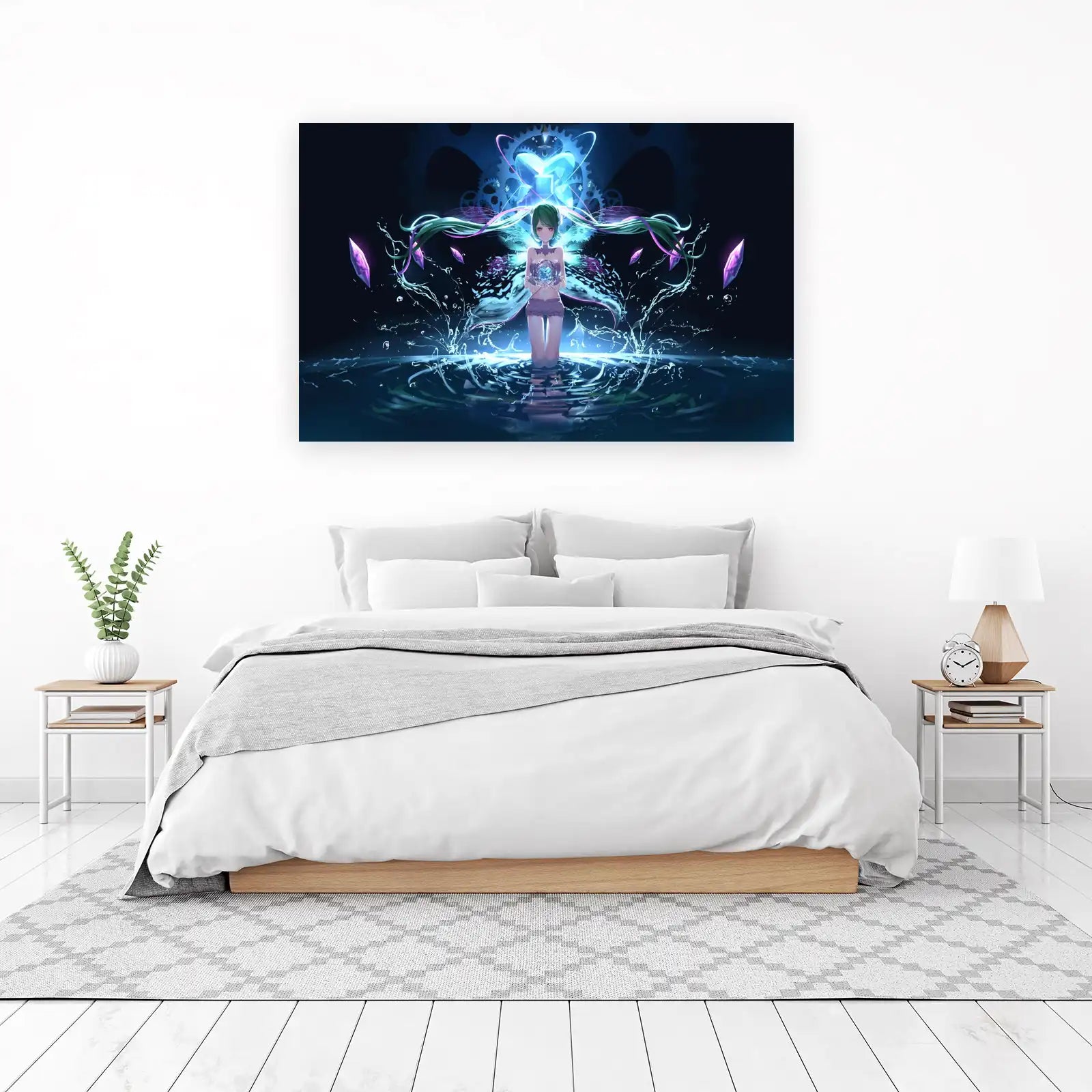Mystical Fairy Crystal Anime Wall Art