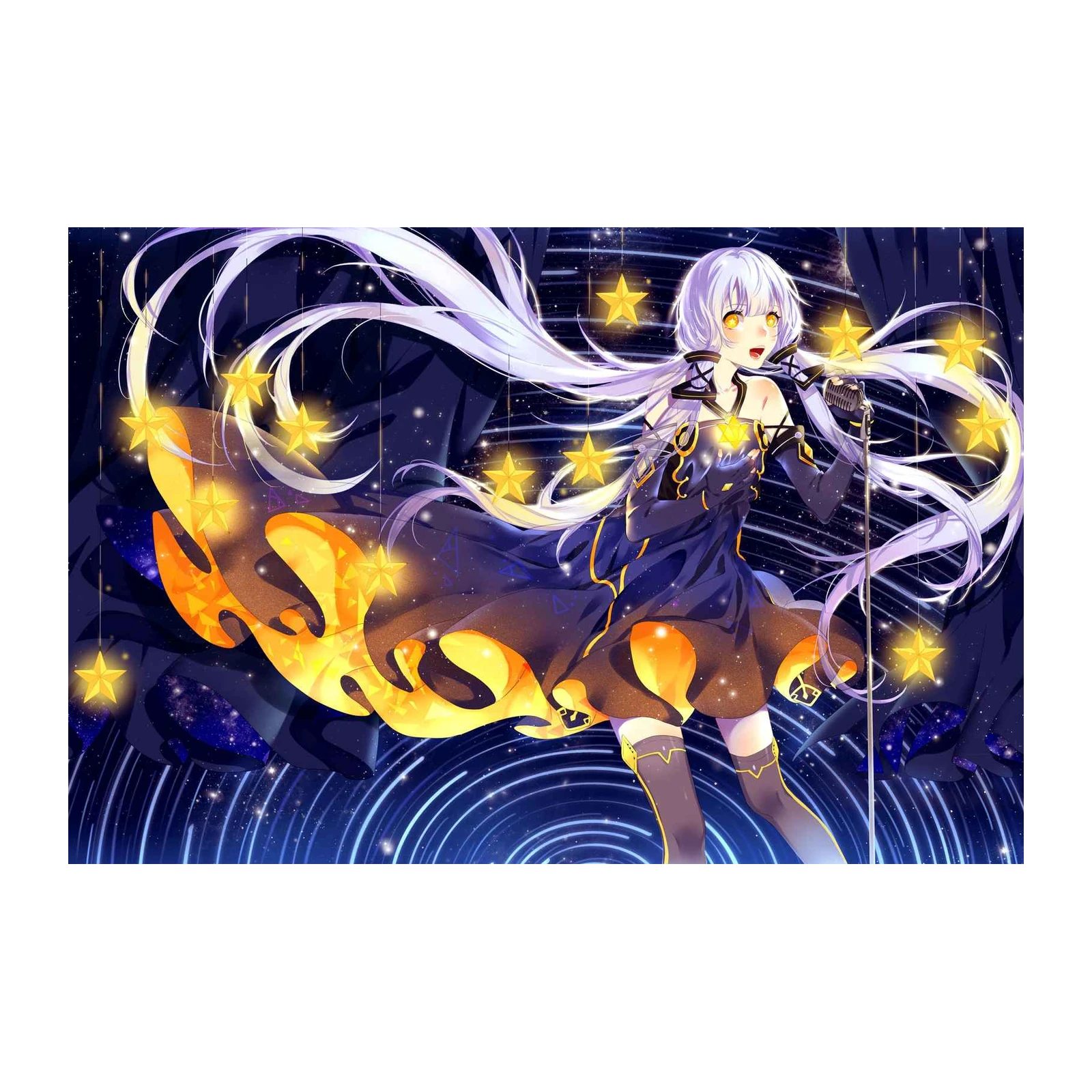 Celestial Star Singer Anime Wall Art