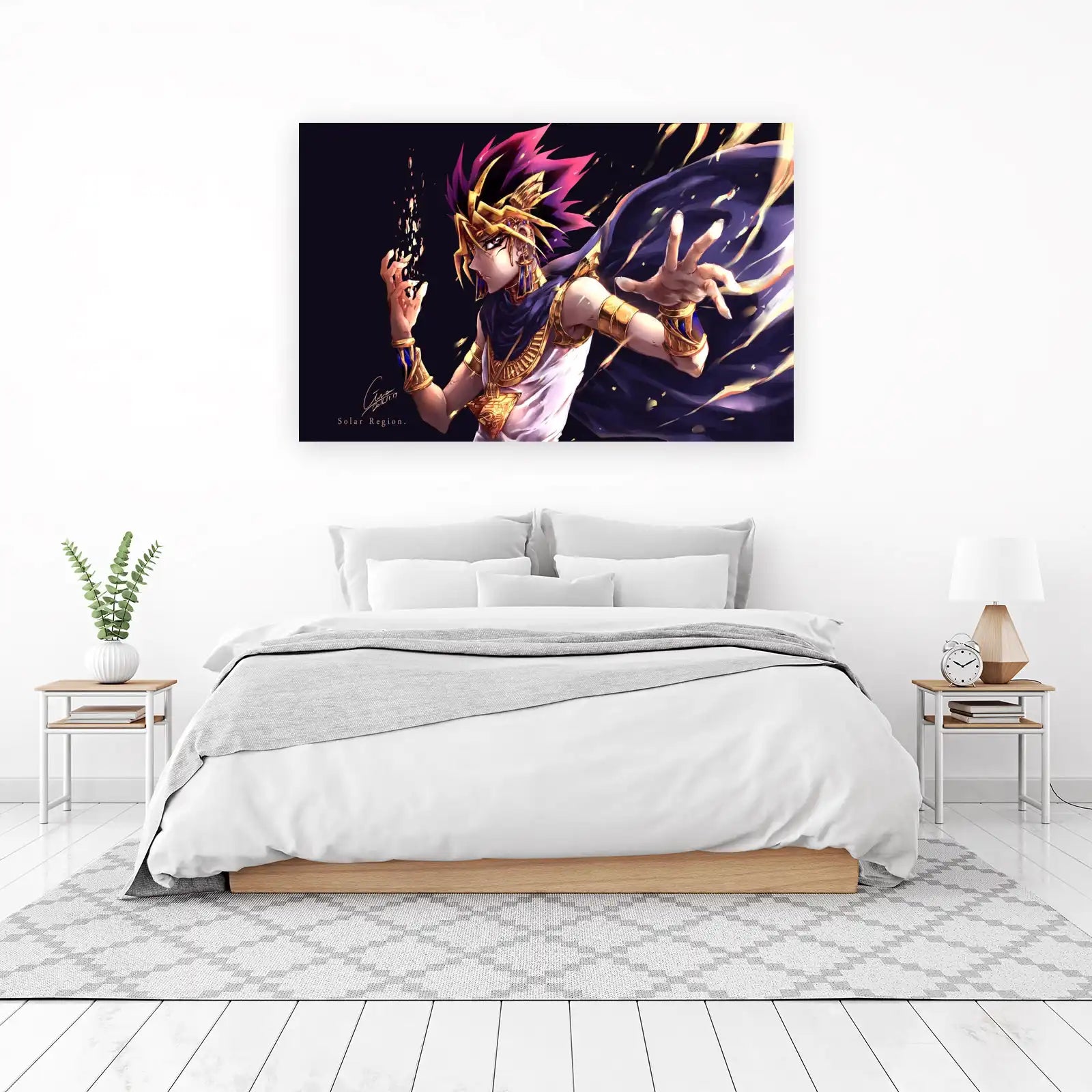 Epic Pharaoh Anime Artwork Wall Art