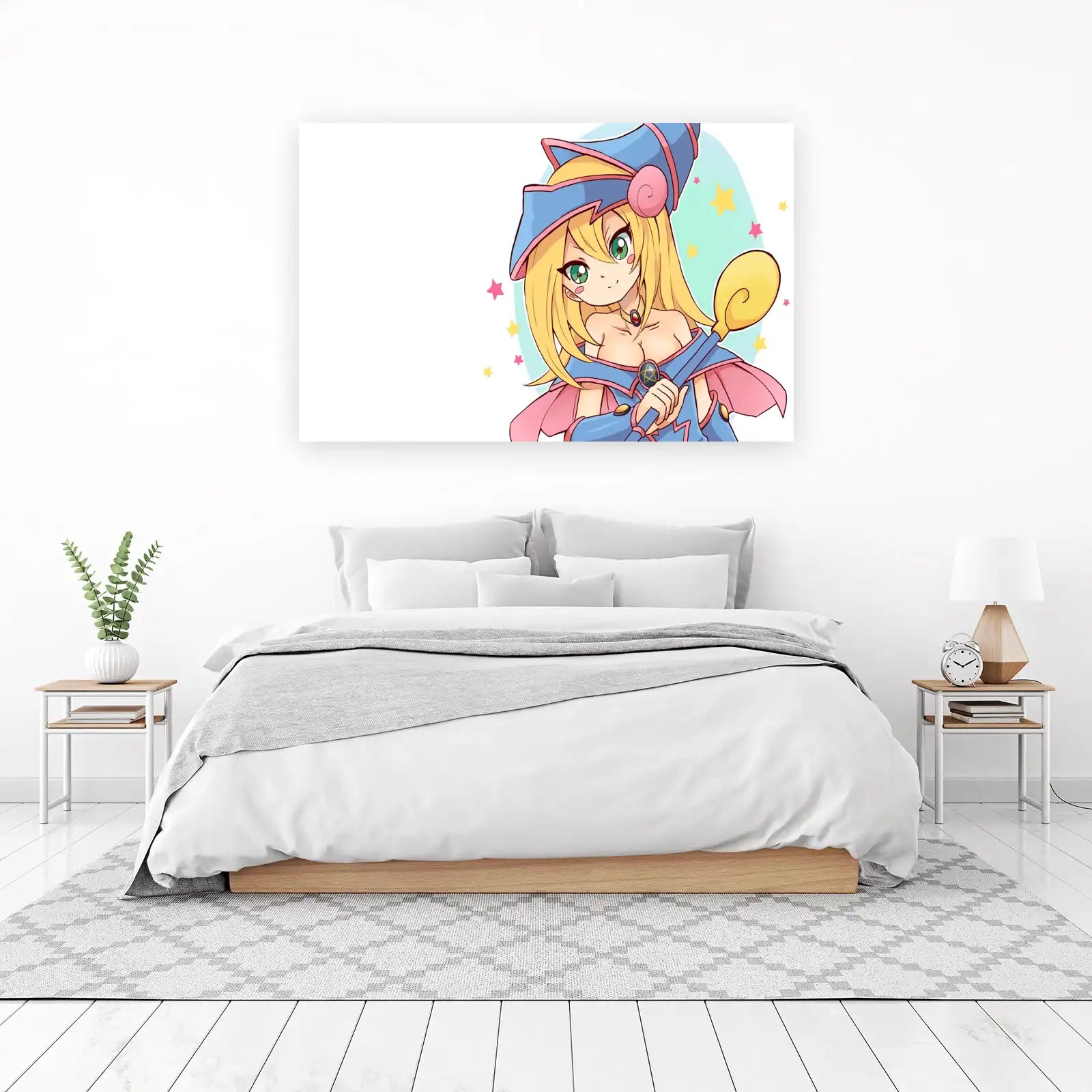 Cute Dark Magician Girl Anime Wall Art